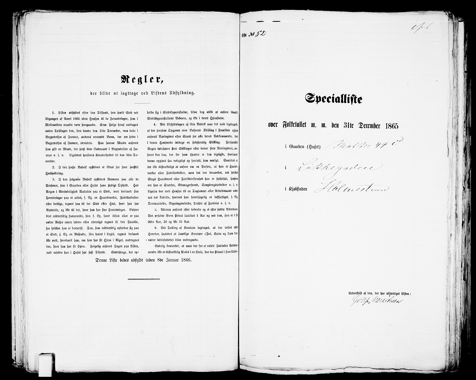 RA, Folketelling 1865 for 0702B Botne prestegjeld, Holmestrand kjøpstad, 1865, s. 110