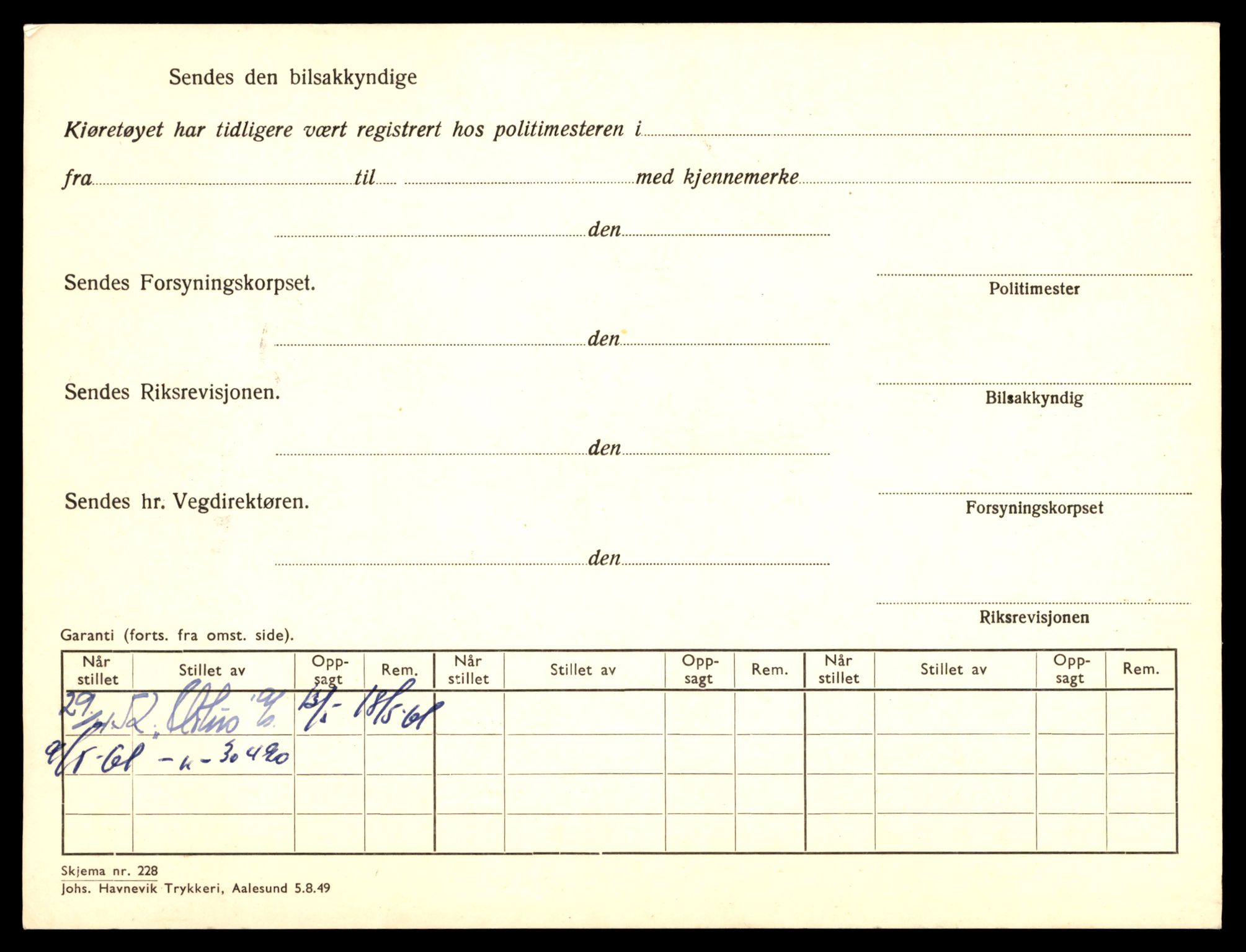 Møre og Romsdal vegkontor - Ålesund trafikkstasjon, AV/SAT-A-4099/F/Fe/L0036: Registreringskort for kjøretøy T 12831 - T 13030, 1927-1998, s. 322