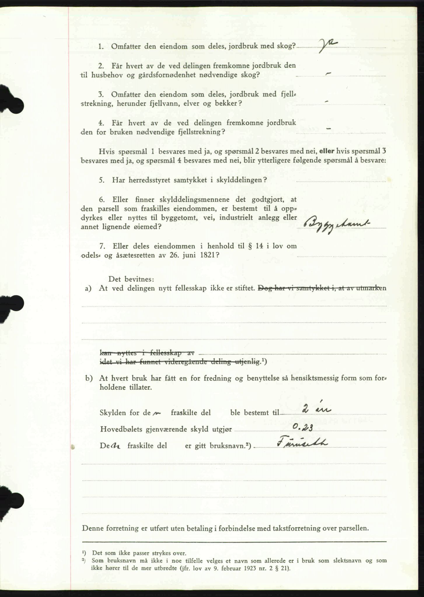 Toten tingrett, AV/SAH-TING-006/H/Hb/Hbc/L0013: Pantebok nr. Hbc-13, 1945-1945, Dagboknr: 1753/1945