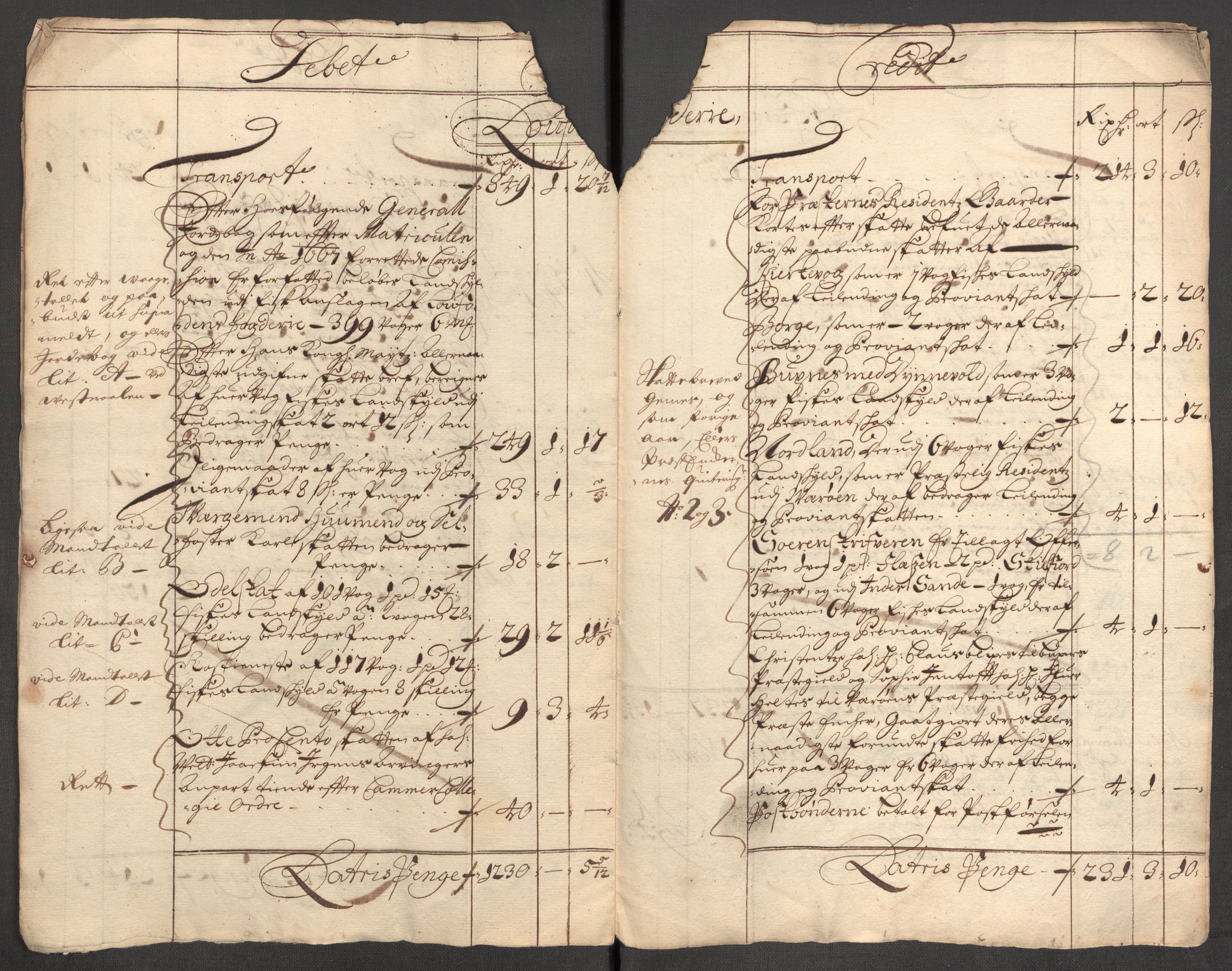 Rentekammeret inntil 1814, Reviderte regnskaper, Fogderegnskap, AV/RA-EA-4092/R67/L4678: Fogderegnskap Vesterålen, Andenes og Lofoten, 1696-1708, s. 191