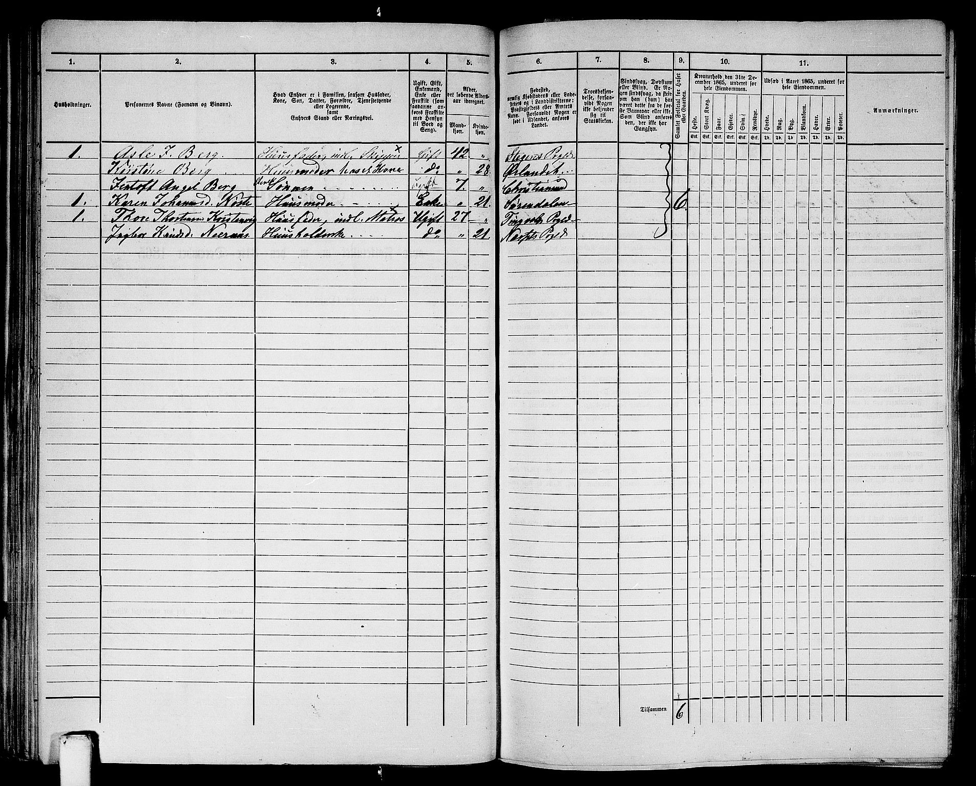 RA, Folketelling 1865 for 1503B Kristiansund prestegjeld, Kristiansund kjøpstad, 1865, s. 83