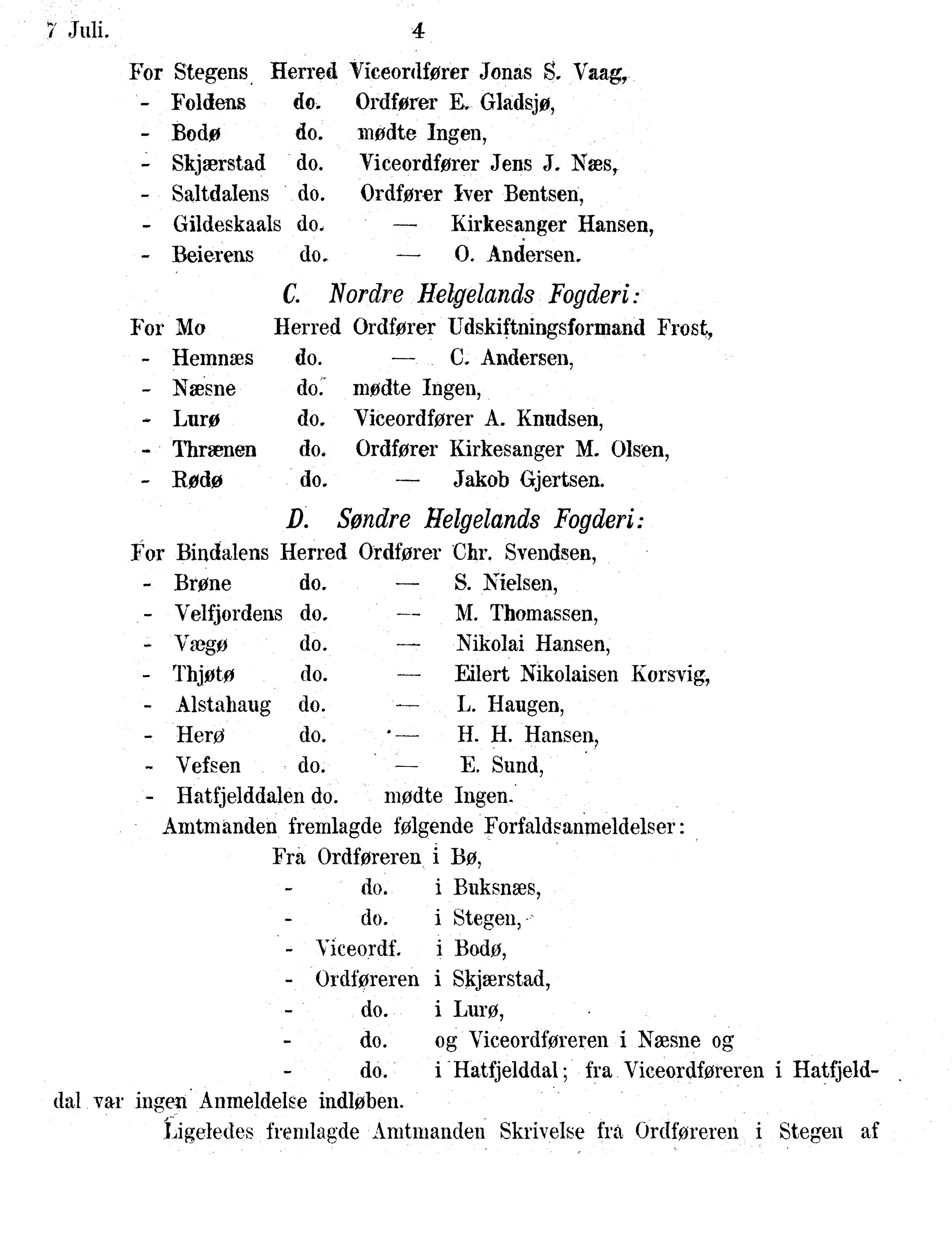 Nordland Fylkeskommune. Fylkestinget, AIN/NFK-17/176/A/Ac/L0010: Fylkestingsforhandlinger 1874-1880, 1874-1880