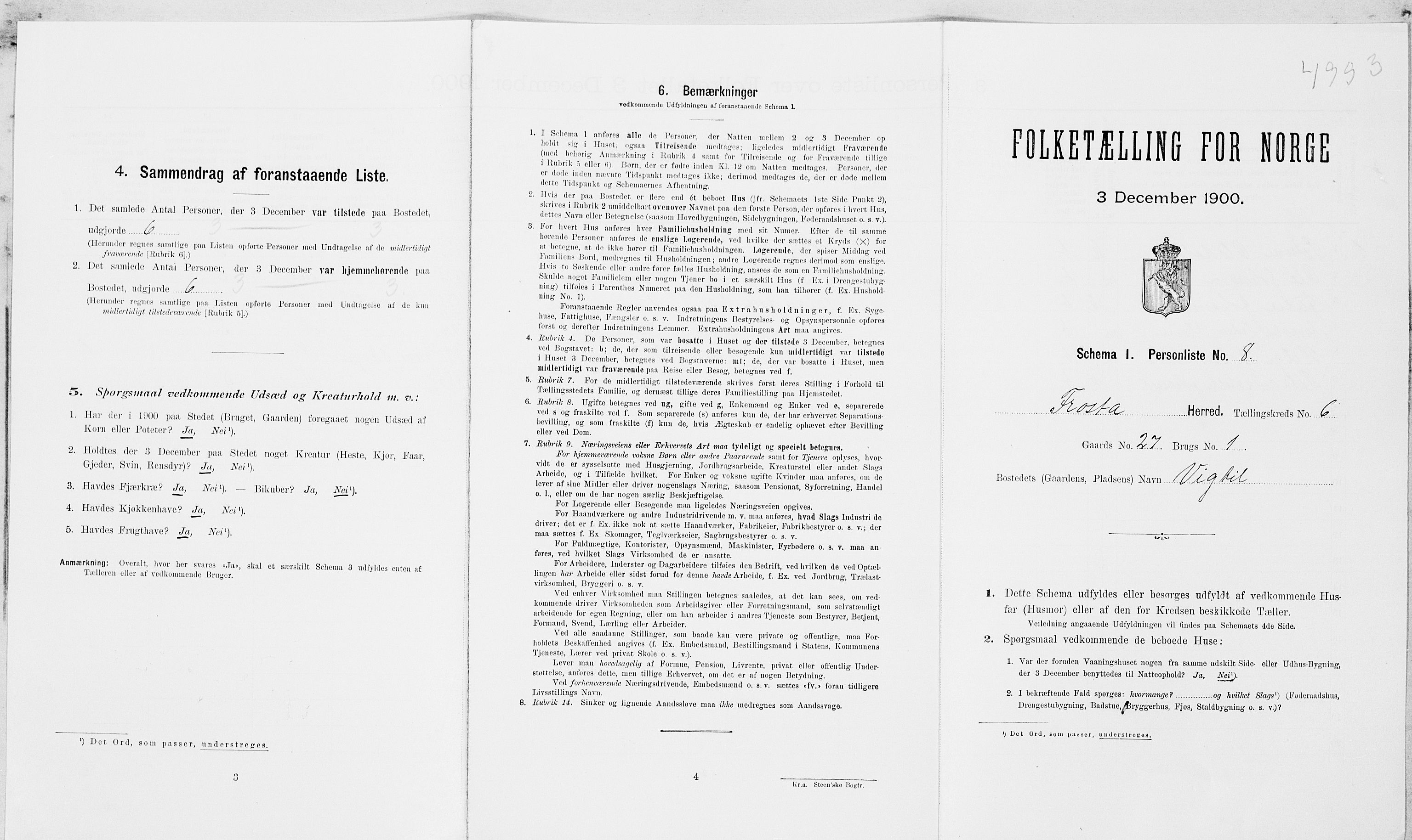 SAT, Folketelling 1900 for 1717 Frosta herred, 1900, s. 749