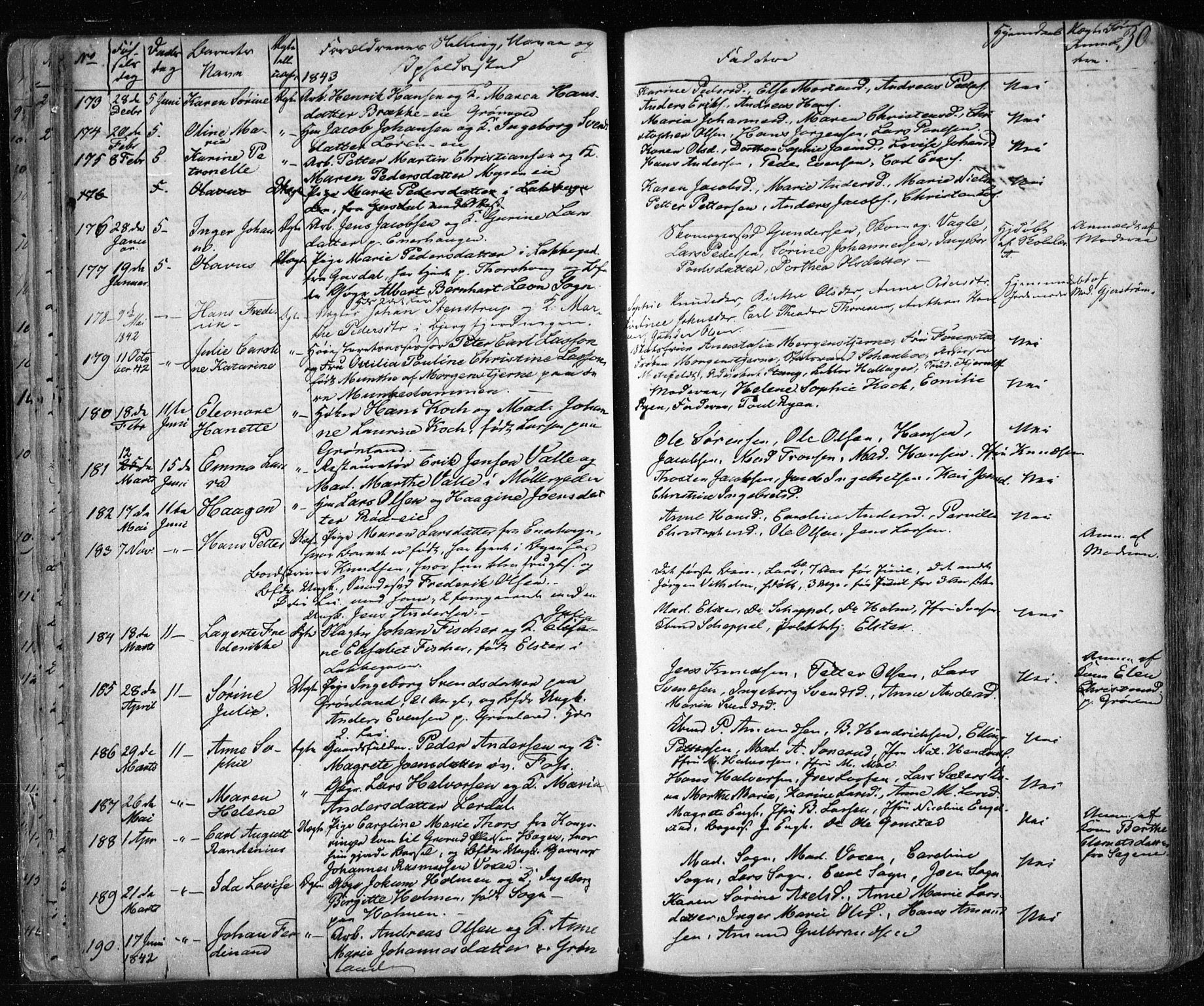 Aker prestekontor kirkebøker, AV/SAO-A-10861/F/L0019: Ministerialbok nr. 19, 1842-1852, s. 30