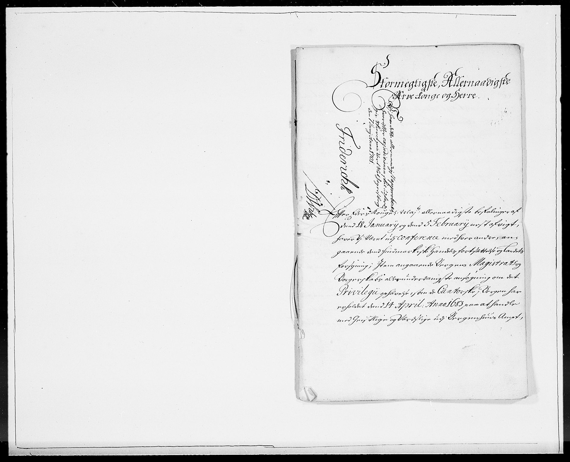 Danske Kanselli 1572-1799, AV/RA-EA-3023/F/Fc/Fcc/Fcca/L0052: Norske innlegg 1572-1799, 1701, s. 160