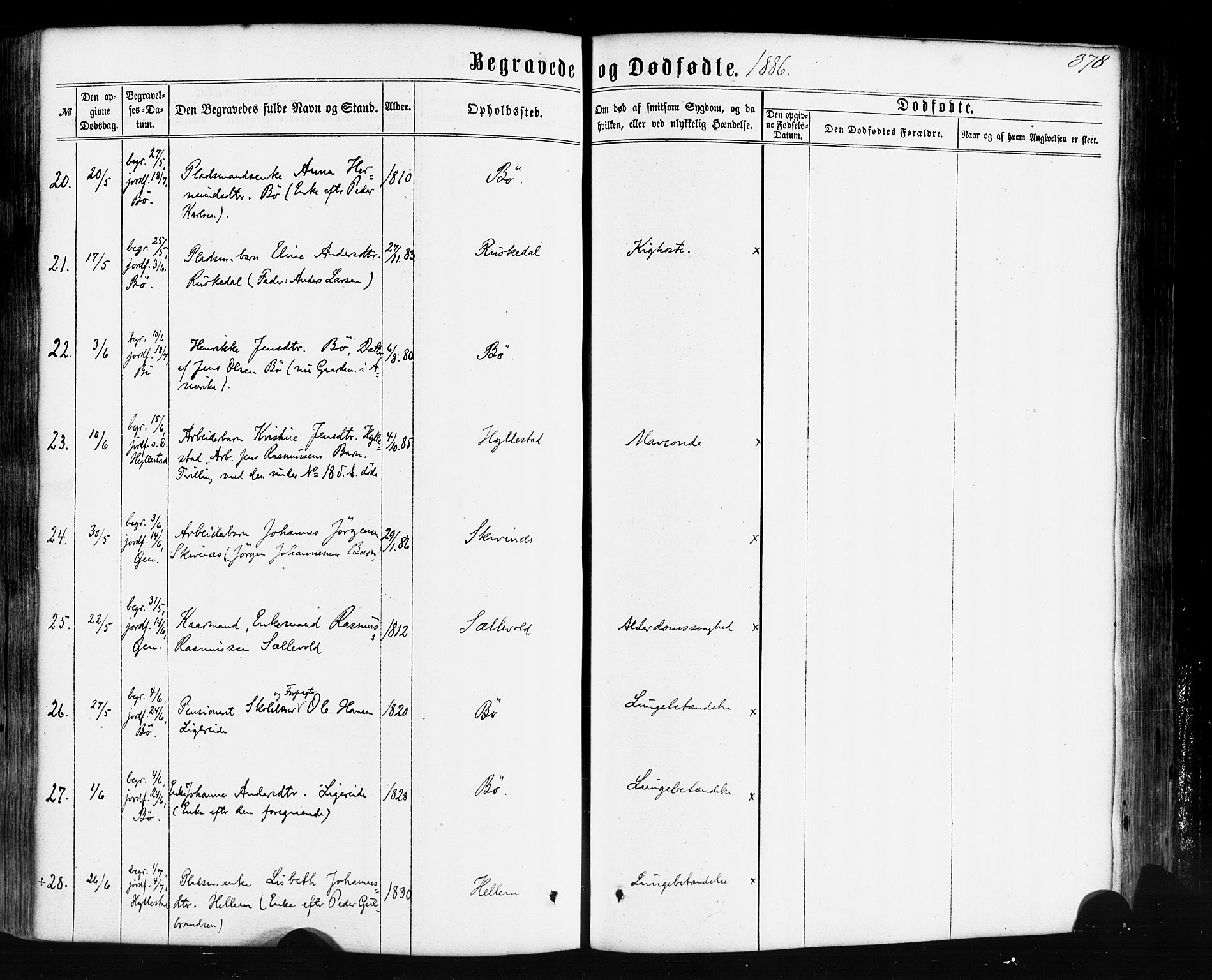 Hyllestad sokneprestembete, AV/SAB-A-80401: Ministerialbok nr. A 1, 1861-1886, s. 378