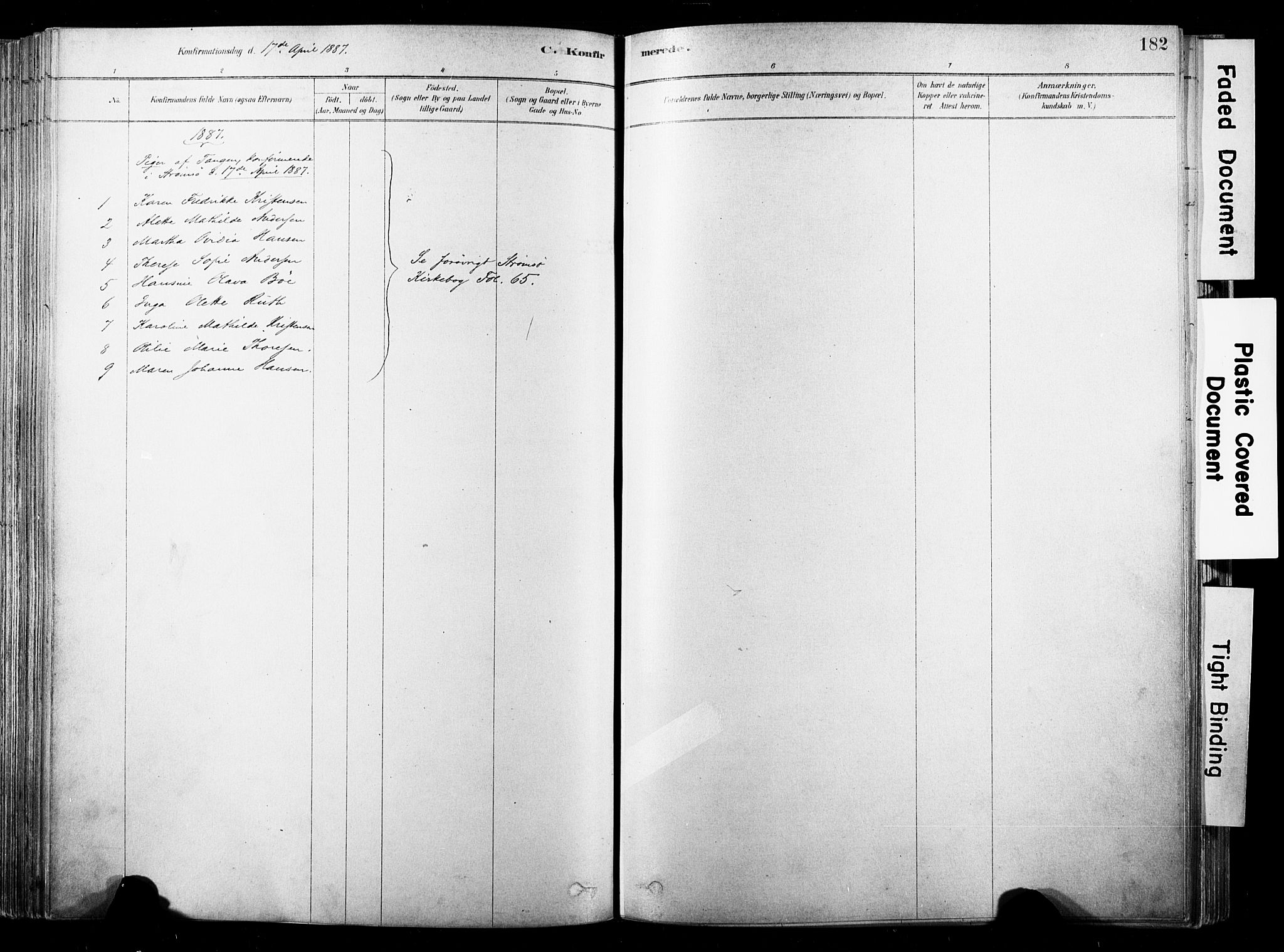 Strømsø kirkebøker, SAKO/A-246/F/Fb/L0006: Ministerialbok nr. II 6, 1879-1910, s. 182