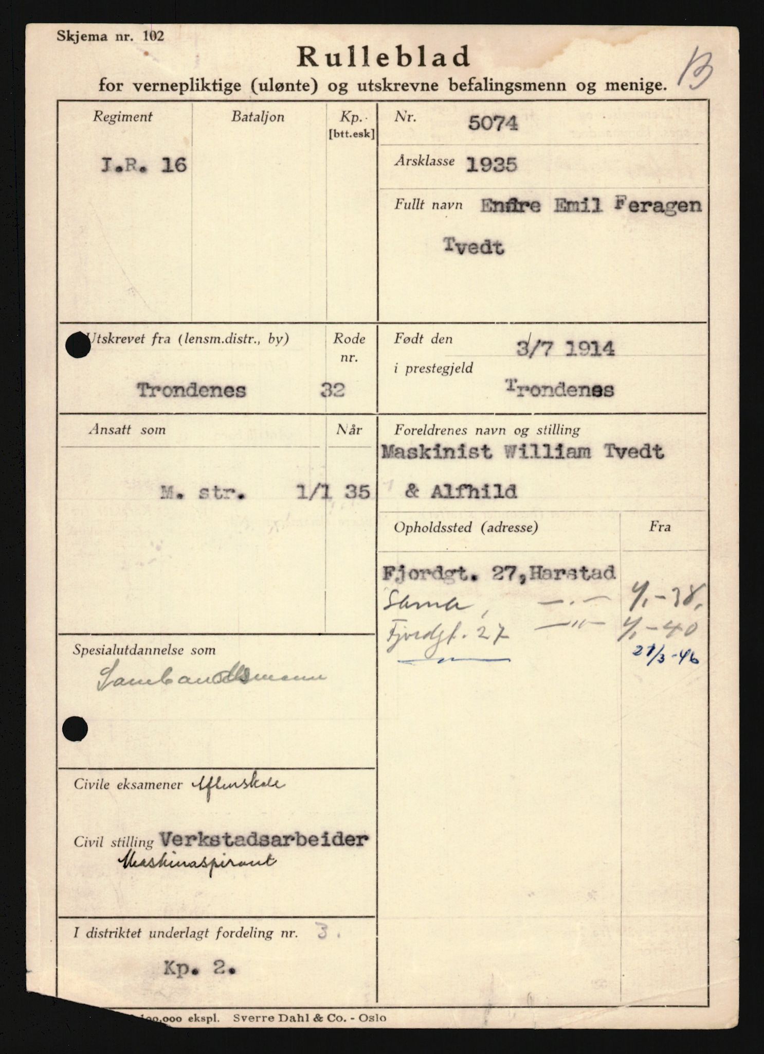 Forsvaret, Troms infanteriregiment nr. 16, AV/RA-RAFA-3146/P/Pa/L0019: Rulleblad for regimentets menige mannskaper, årsklasse 1935, 1935, s. 1231