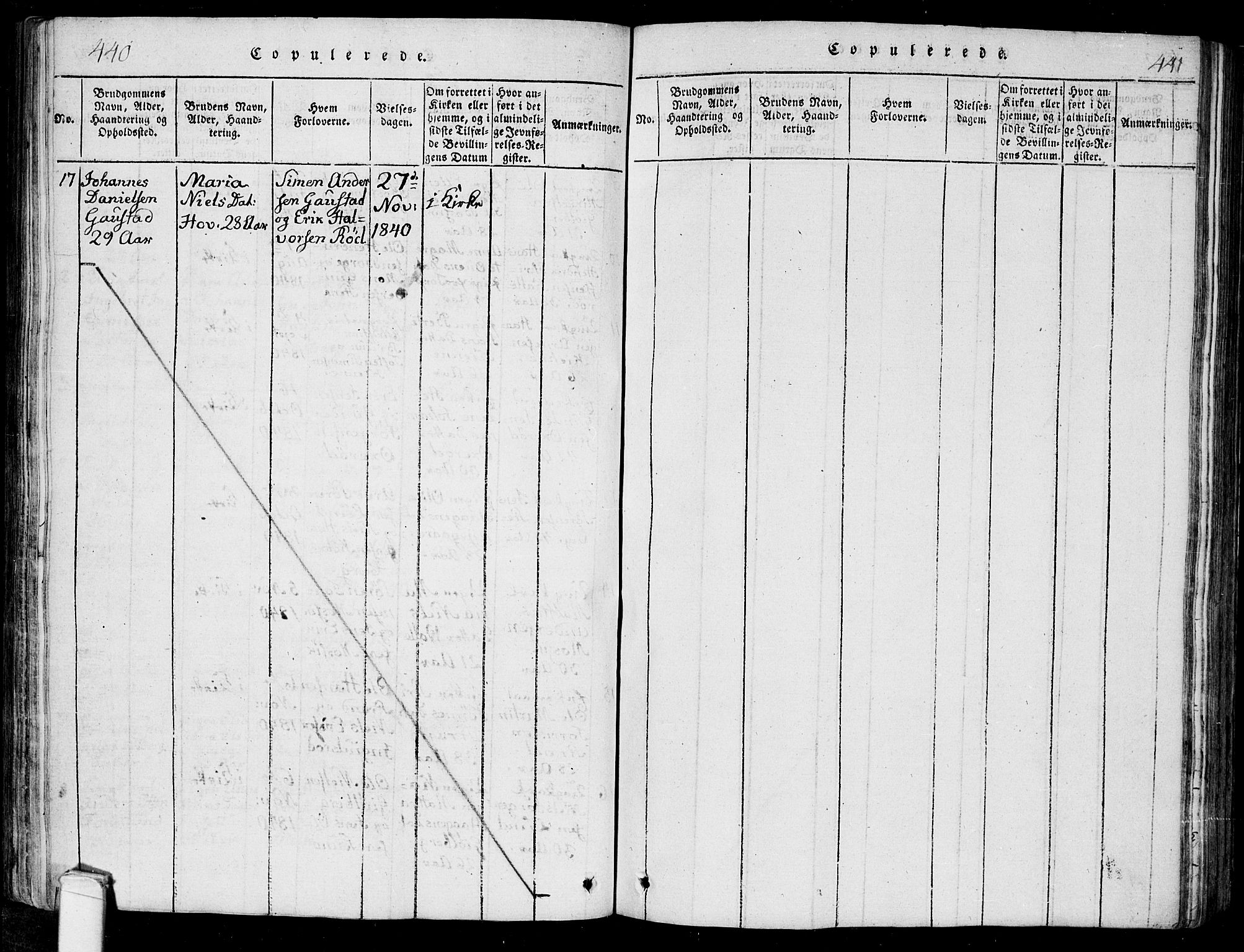 Onsøy prestekontor Kirkebøker, AV/SAO-A-10914/F/Fa/L0002: Ministerialbok nr. I 2, 1814-1840, s. 440-441