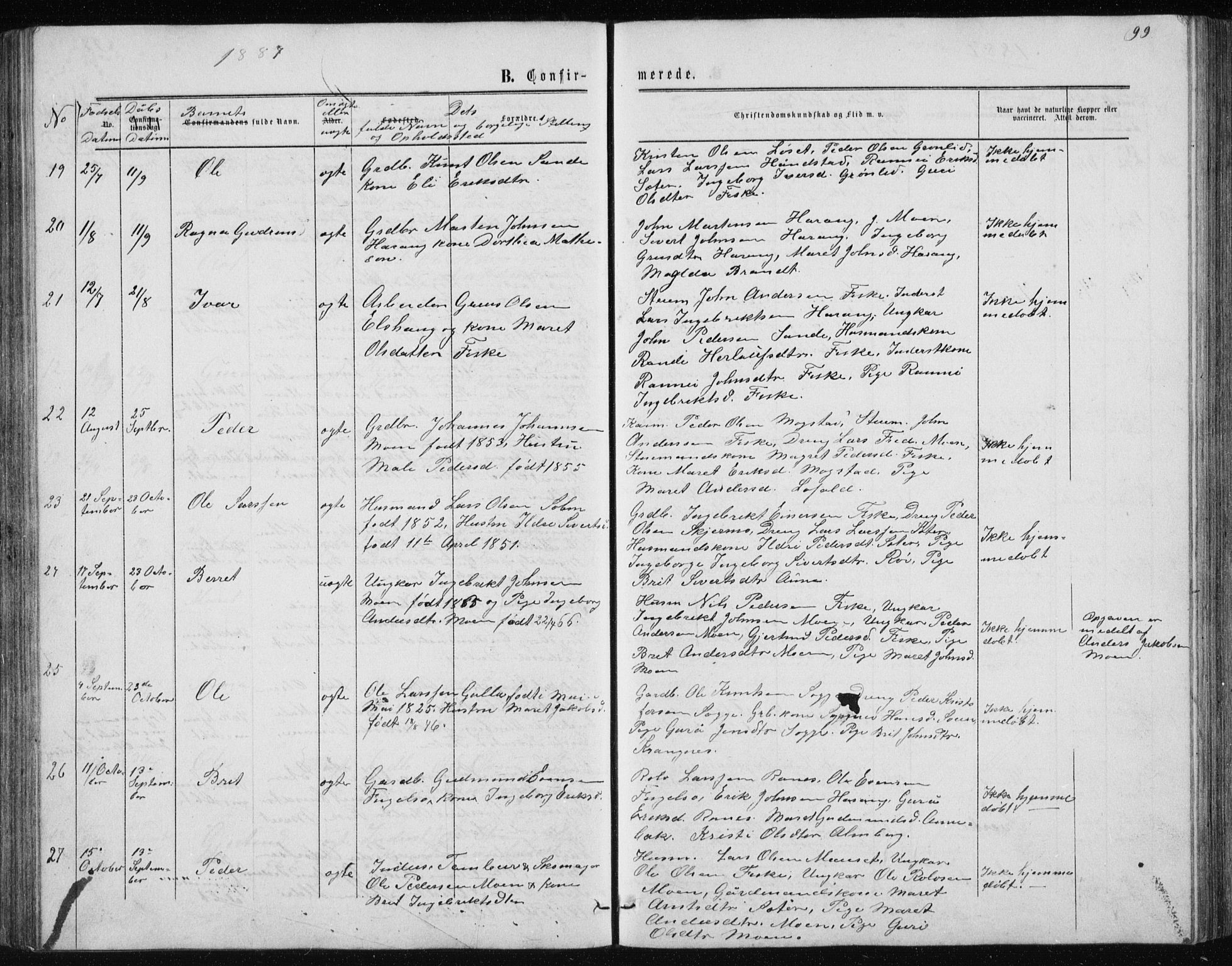 Ministerialprotokoller, klokkerbøker og fødselsregistre - Møre og Romsdal, AV/SAT-A-1454/597/L1064: Klokkerbok nr. 597C01, 1866-1898, s. 99