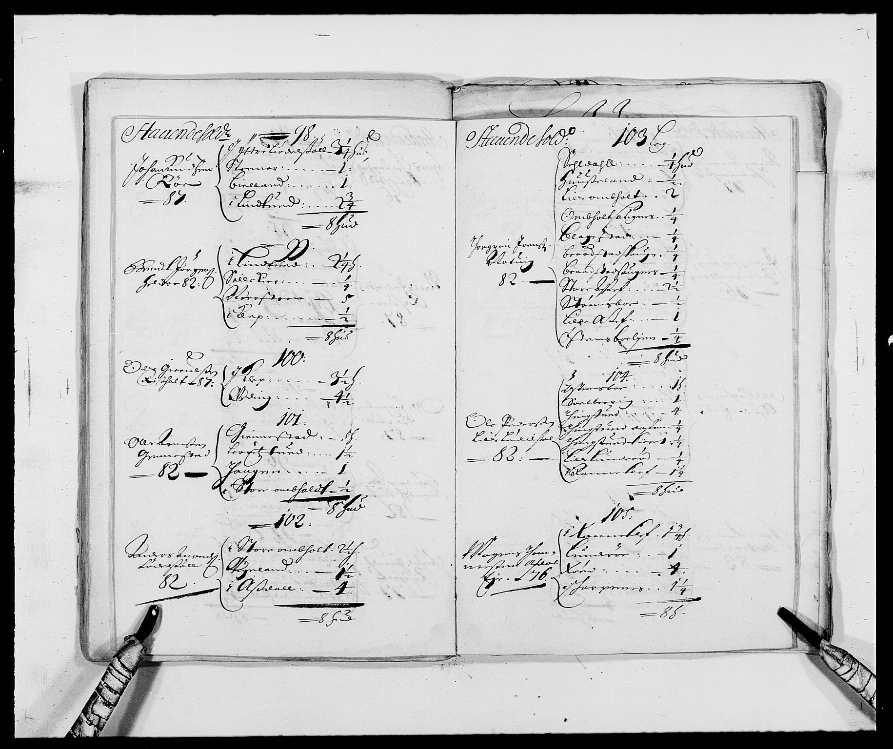 Rentekammeret inntil 1814, Reviderte regnskaper, Fogderegnskap, AV/RA-EA-4092/R39/L2309: Fogderegnskap Nedenes, 1684-1689, s. 43