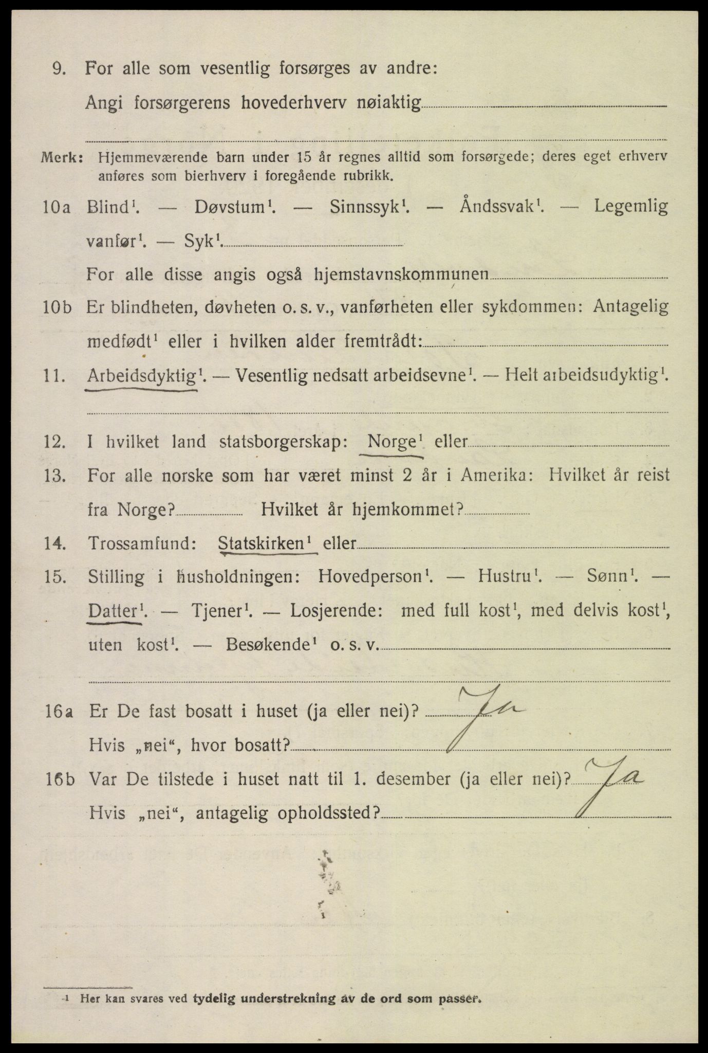 SAK, Folketelling 1920 for 0924 Landvik herred, 1920, s. 3413