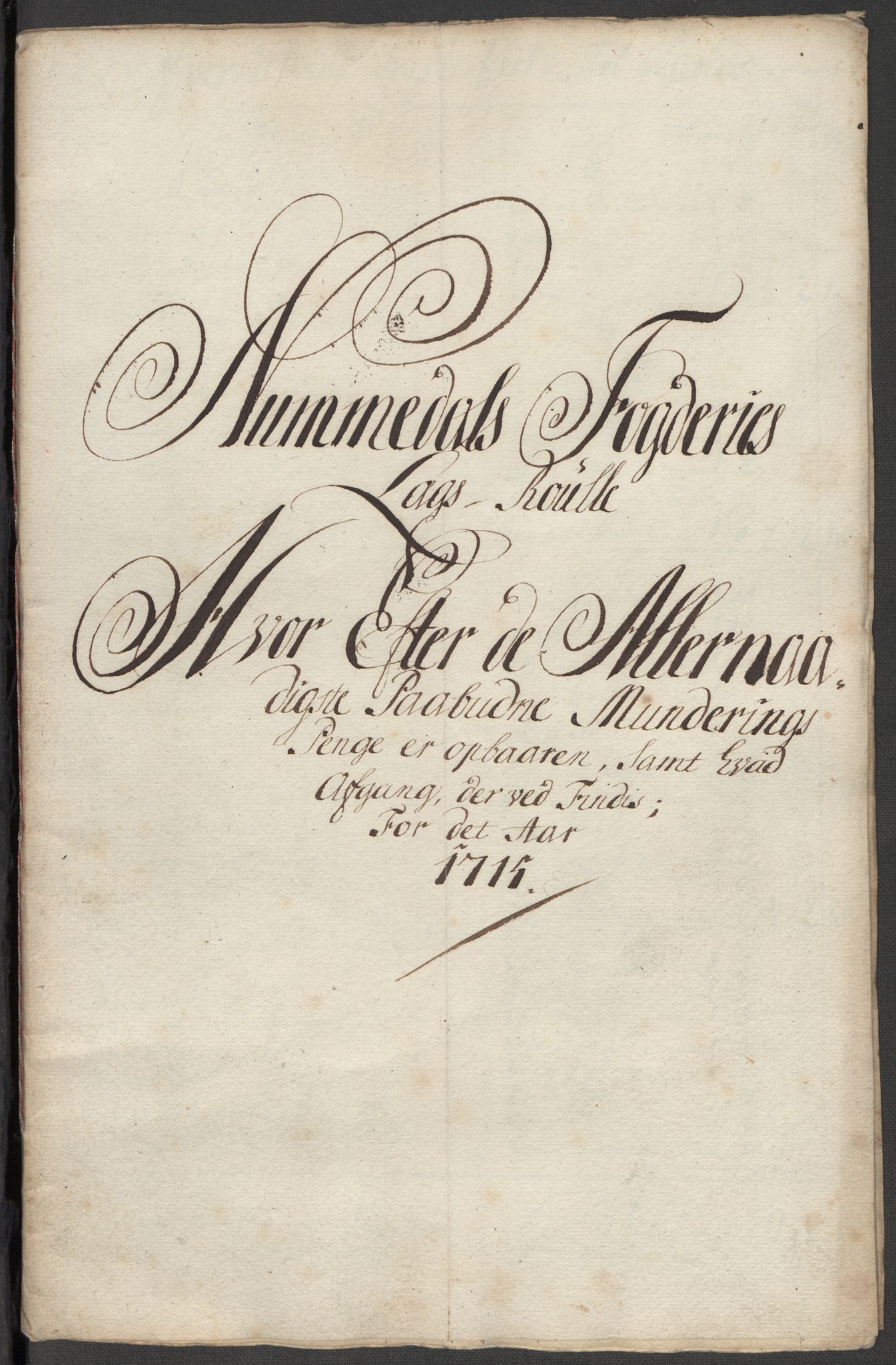 Rentekammeret inntil 1814, Reviderte regnskaper, Fogderegnskap, RA/EA-4092/R64/L4436: Fogderegnskap Namdal, 1715, s. 96