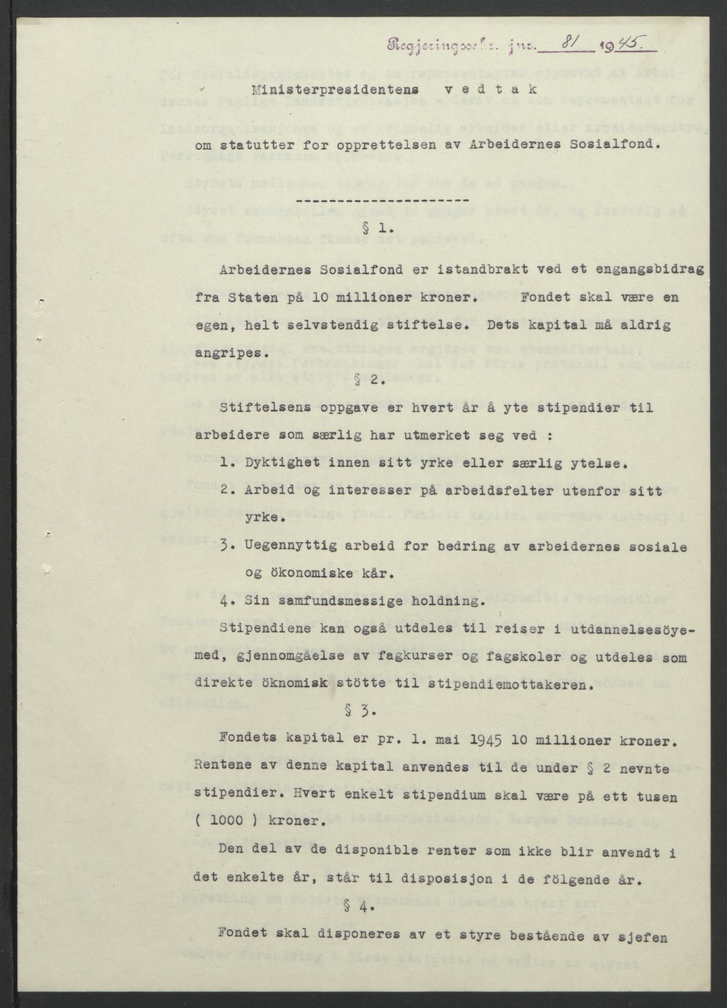 NS-administrasjonen 1940-1945 (Statsrådsekretariatet, de kommisariske statsråder mm), RA/S-4279/D/Db/L0101/0001: -- / Lover og vedtak, 1945, s. 254
