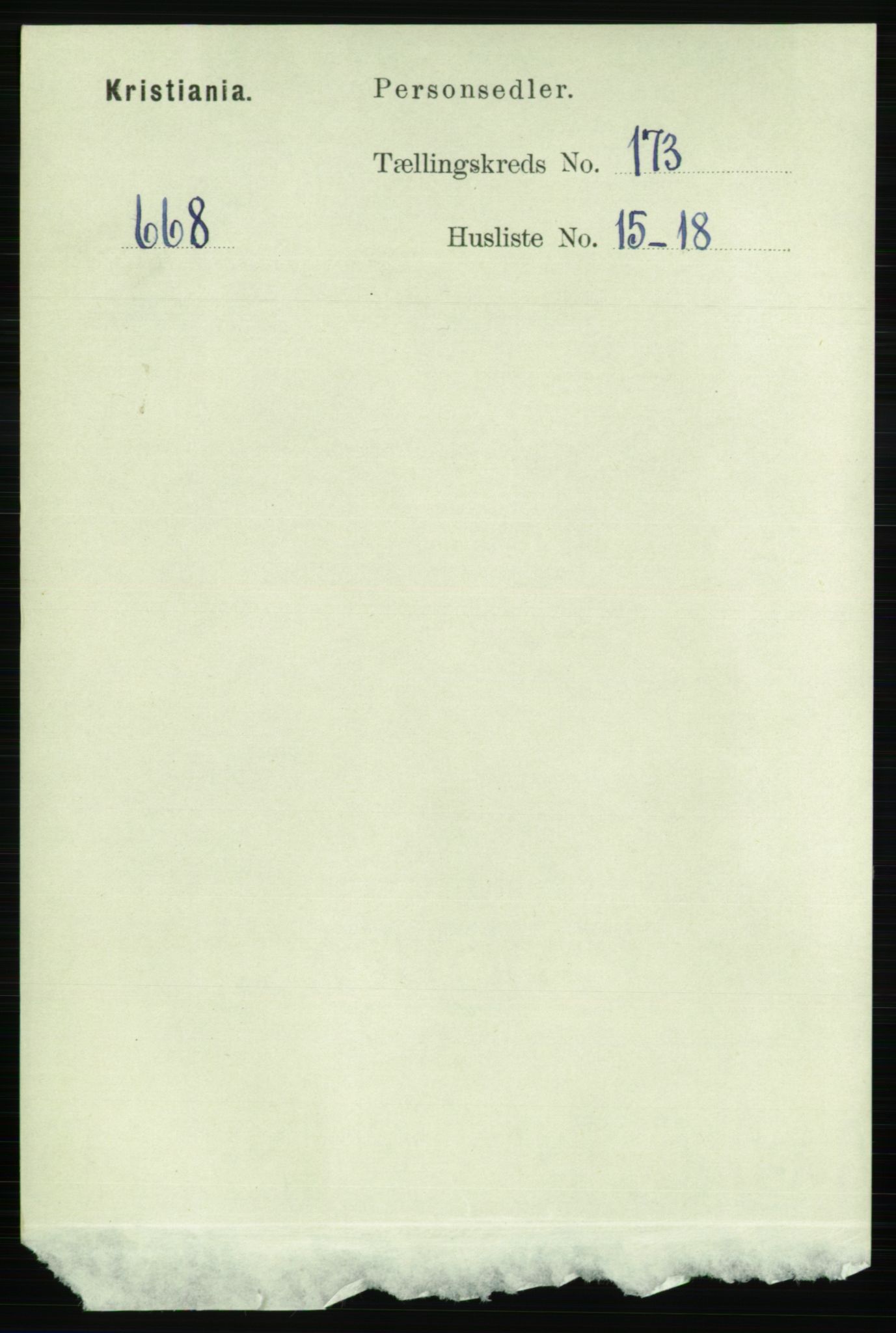 RA, Folketelling 1891 for 0301 Kristiania kjøpstad, 1891, s. 103574