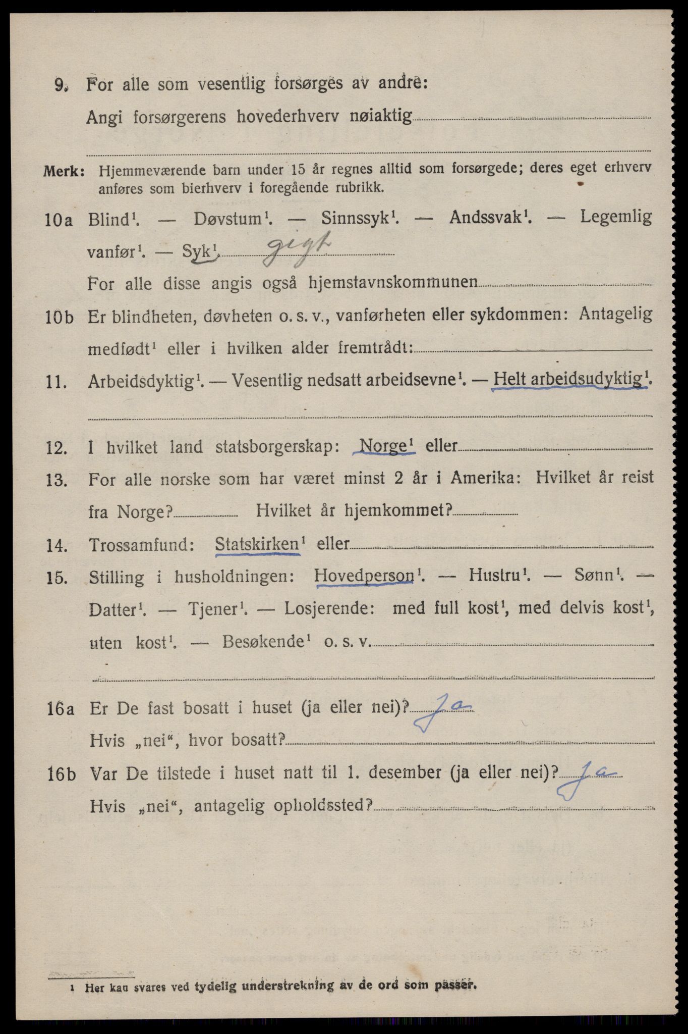 SAST, Folketelling 1920 for 1133 Hjelmeland herred, 1920, s. 3376