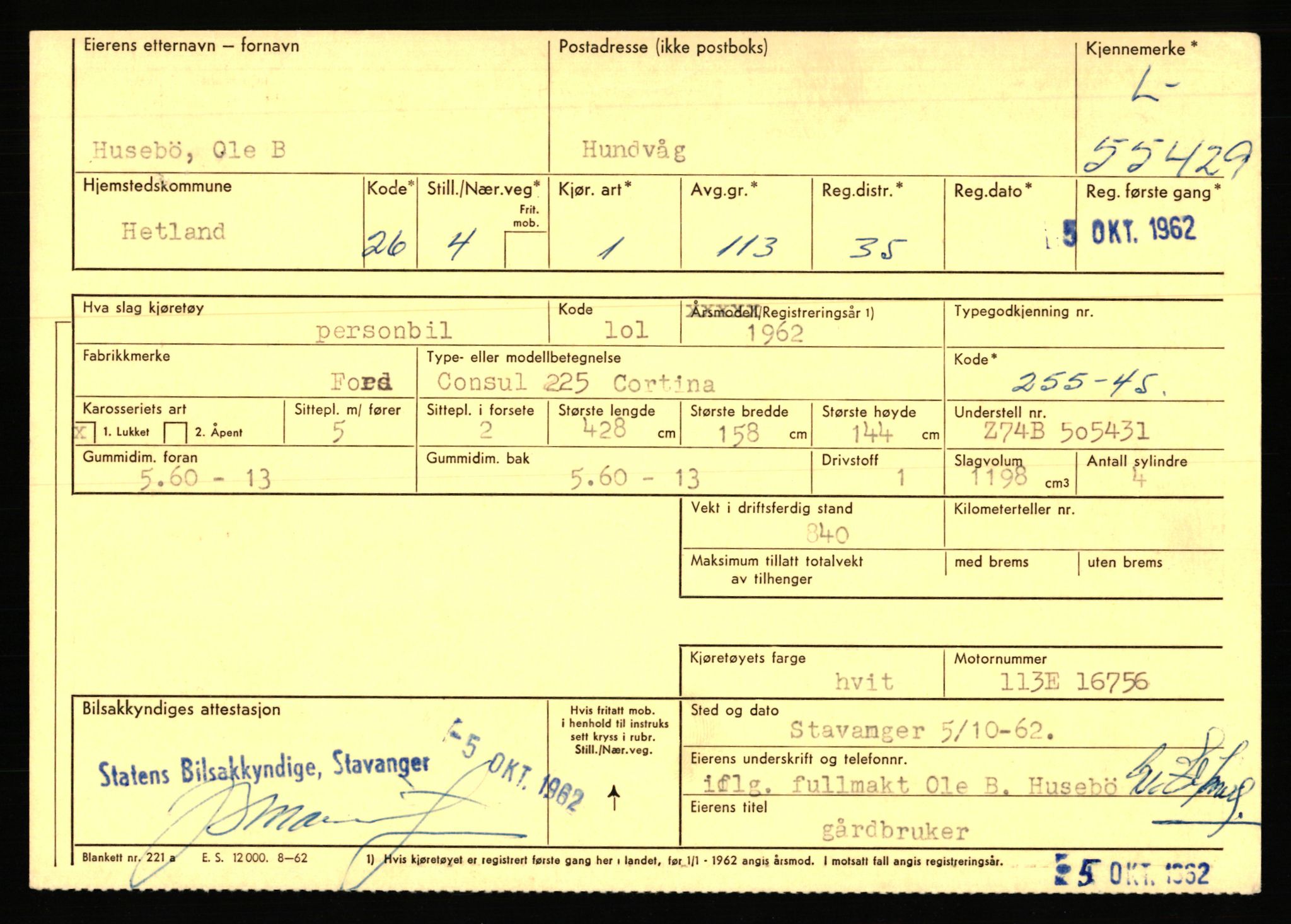 Stavanger trafikkstasjon, SAST/A-101942/0/F/L0054: L-54200 - L-55699, 1930-1971, s. 2399