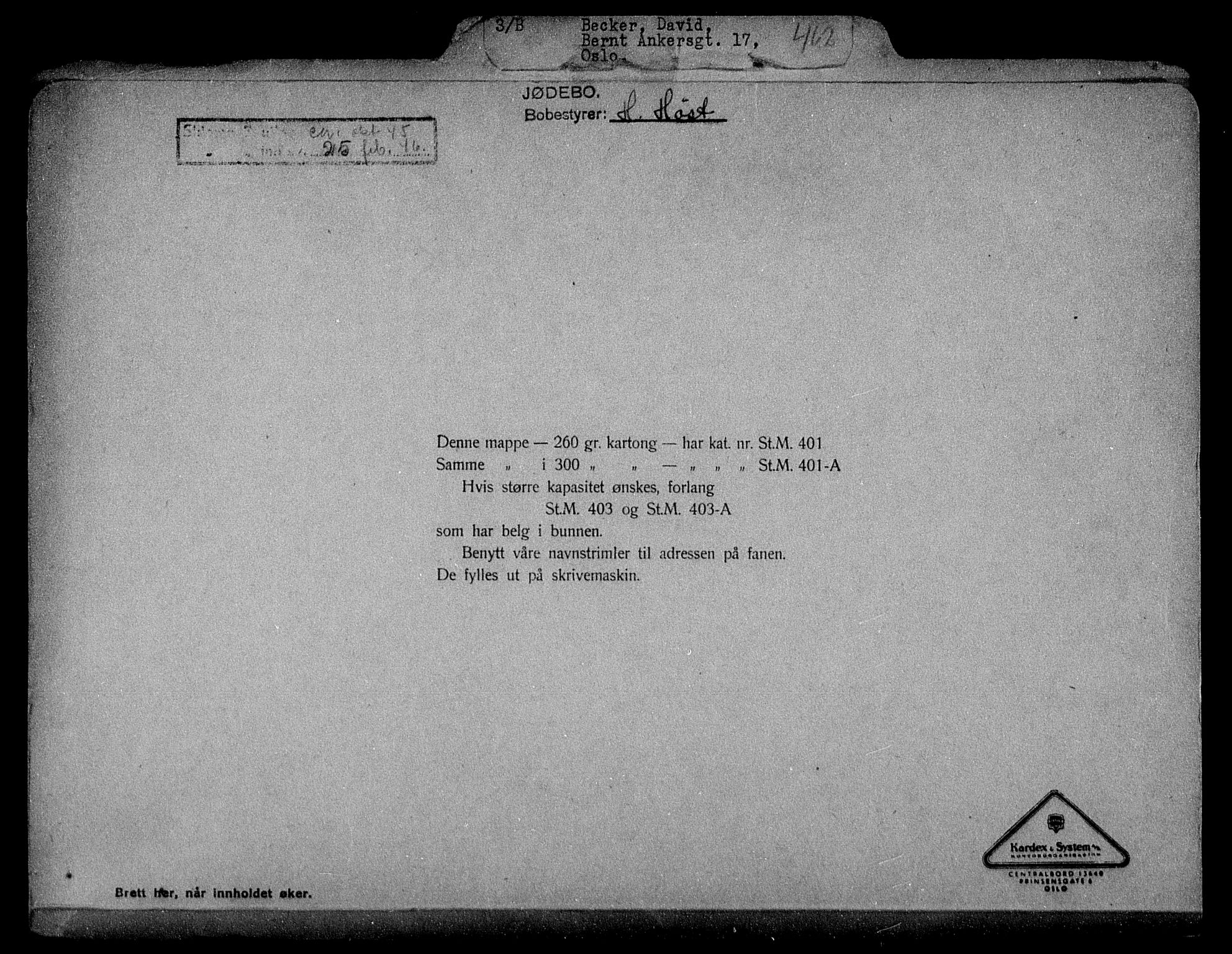 Justisdepartementet, Tilbakeføringskontoret for inndratte formuer, AV/RA-S-1564/H/Hc/Hcc/L0919: --, 1945-1947, s. 2