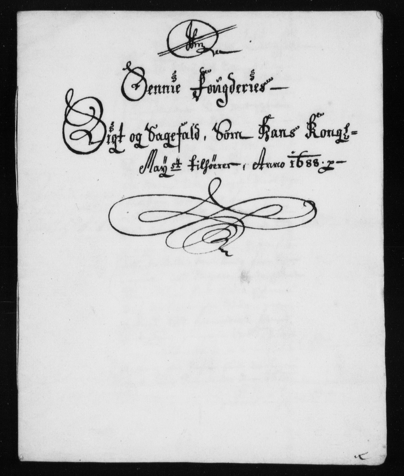 Rentekammeret inntil 1814, Reviderte regnskaper, Stiftamtstueregnskaper, Trondheim stiftamt og Nordland amt, RA/EA-6044/R/Rh/L0012: Nordland amt, 1688