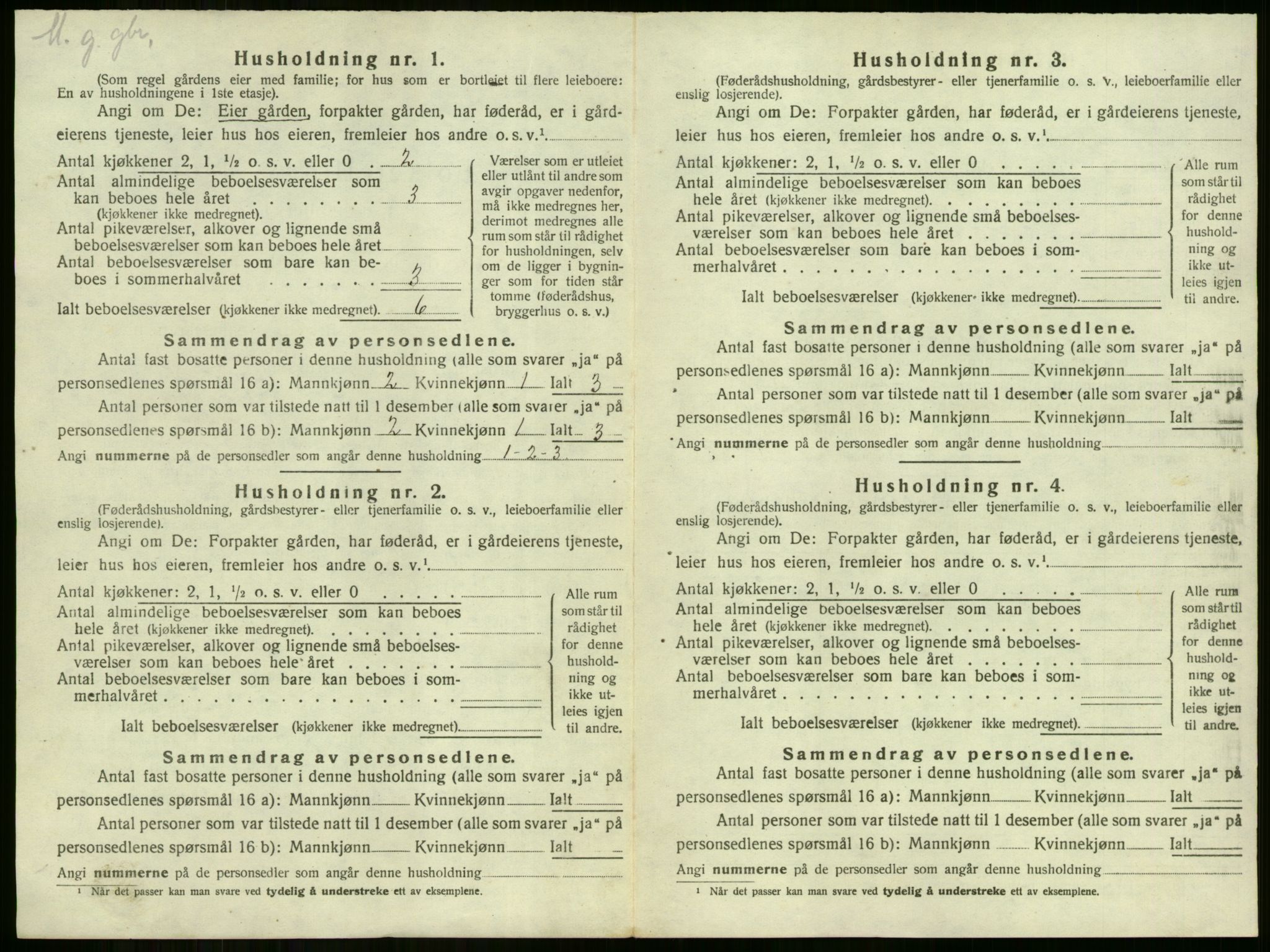 SAKO, Folketelling 1920 for 0612 Hole herred, 1920, s. 36