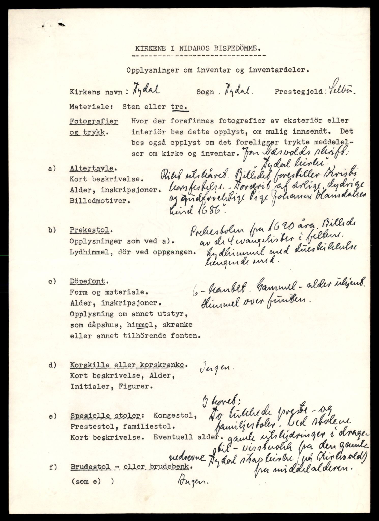 Fortidsminneforeningen, Den trønderske avdeling, AV/SAT-PA-0592/D/Da/L0029: Sakarkiv etter nøkkel, s. 735