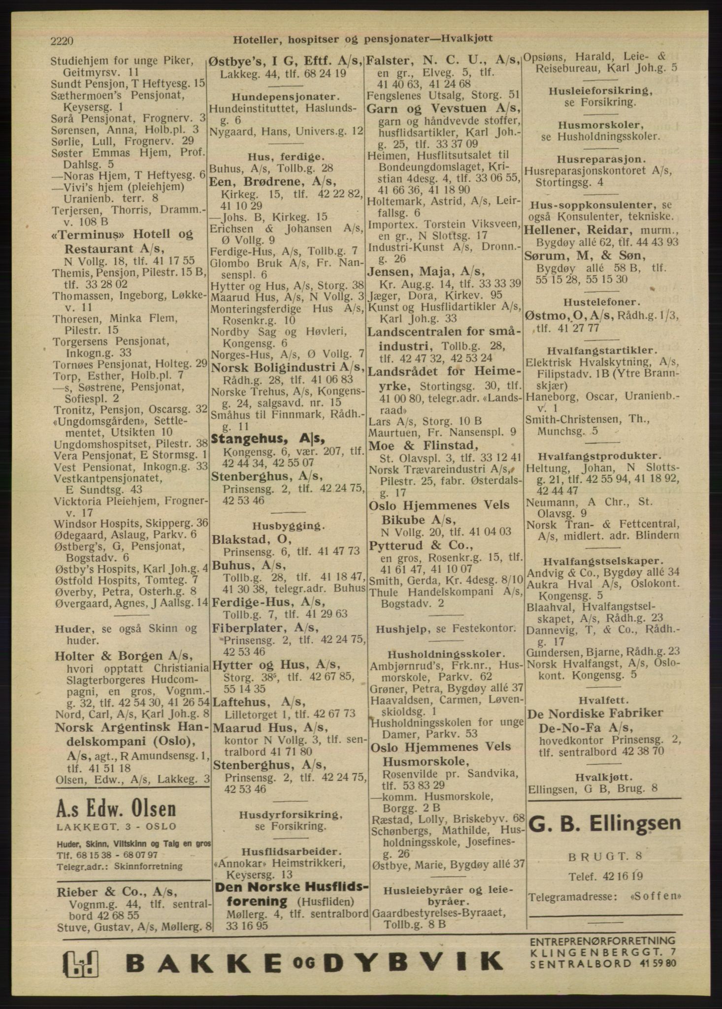Kristiania/Oslo adressebok, PUBL/-, 1947, s. 2220