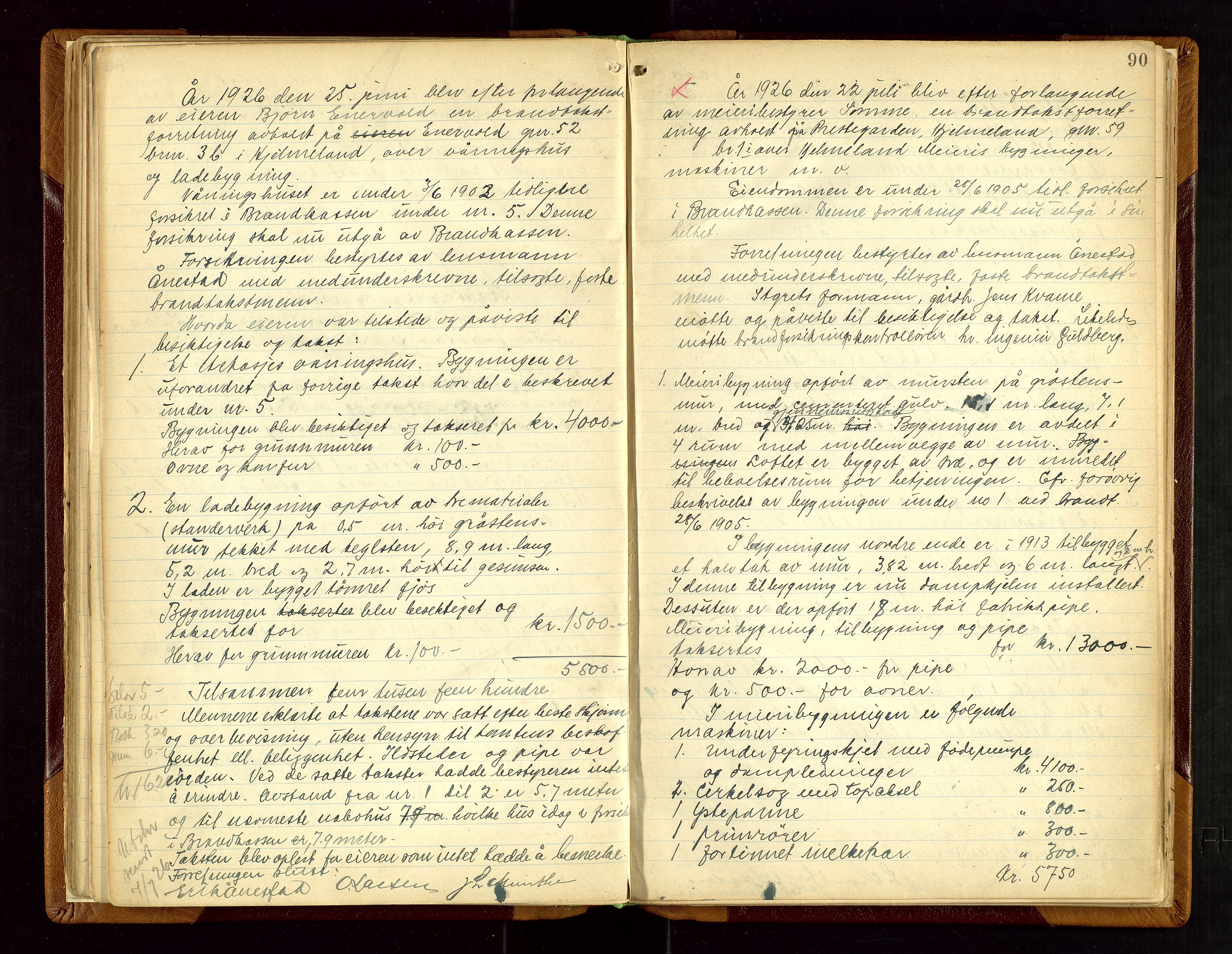 Hjelmeland lensmannskontor, AV/SAST-A-100439/Goa/L0002: Branntakstprotokoll, 1892-1943, s. 89b-90a