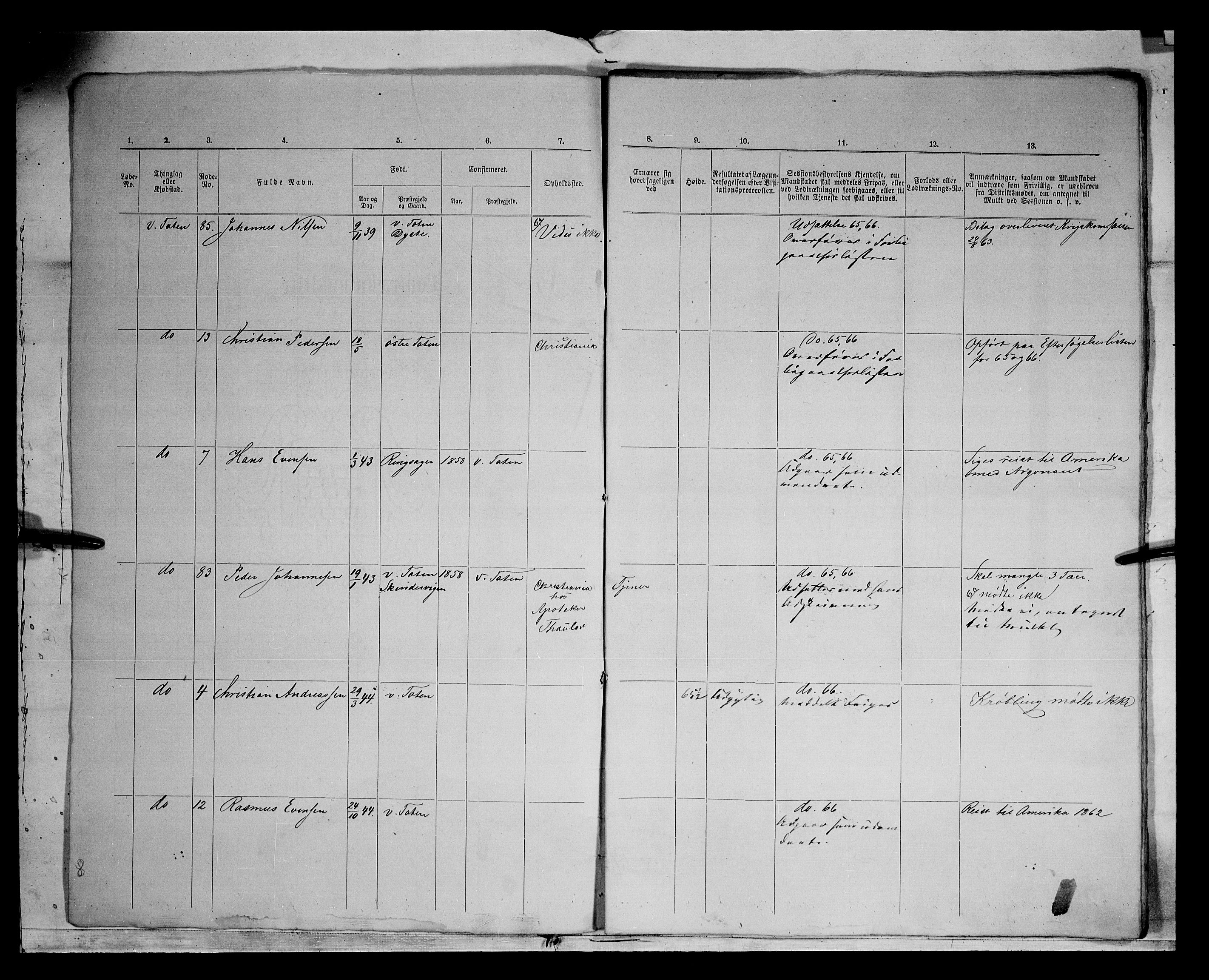 Fylkesmannen i Oppland, AV/SAH-FYO-002/1/K/Kg/L1167: Søndre og Nordre Land, Vestre Toten, 1860-1879, s. 7773