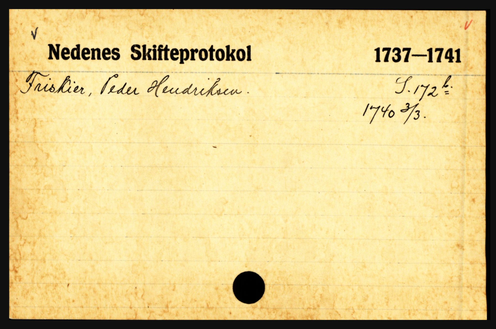 Nedenes sorenskriveri før 1824, AV/SAK-1221-0007/H, s. 7611