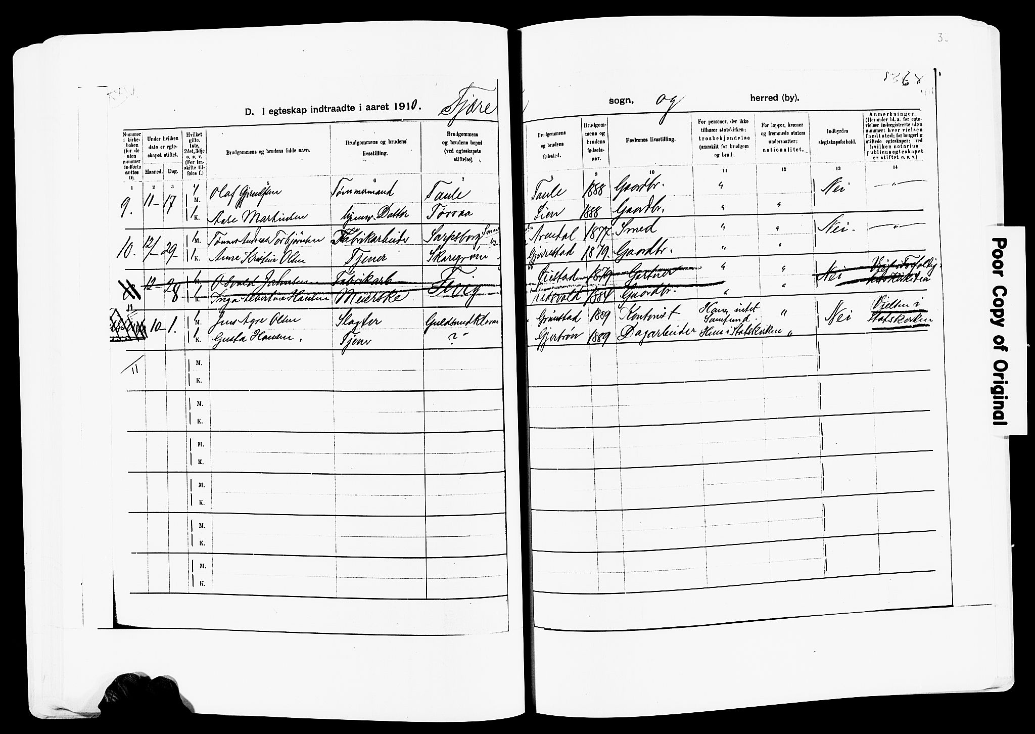 Fjære sokneprestkontor, AV/SAK-1111-0011/F/Fa/L0003: Ministerialbok nr. A 3.1, 1903-1920, s. 33
