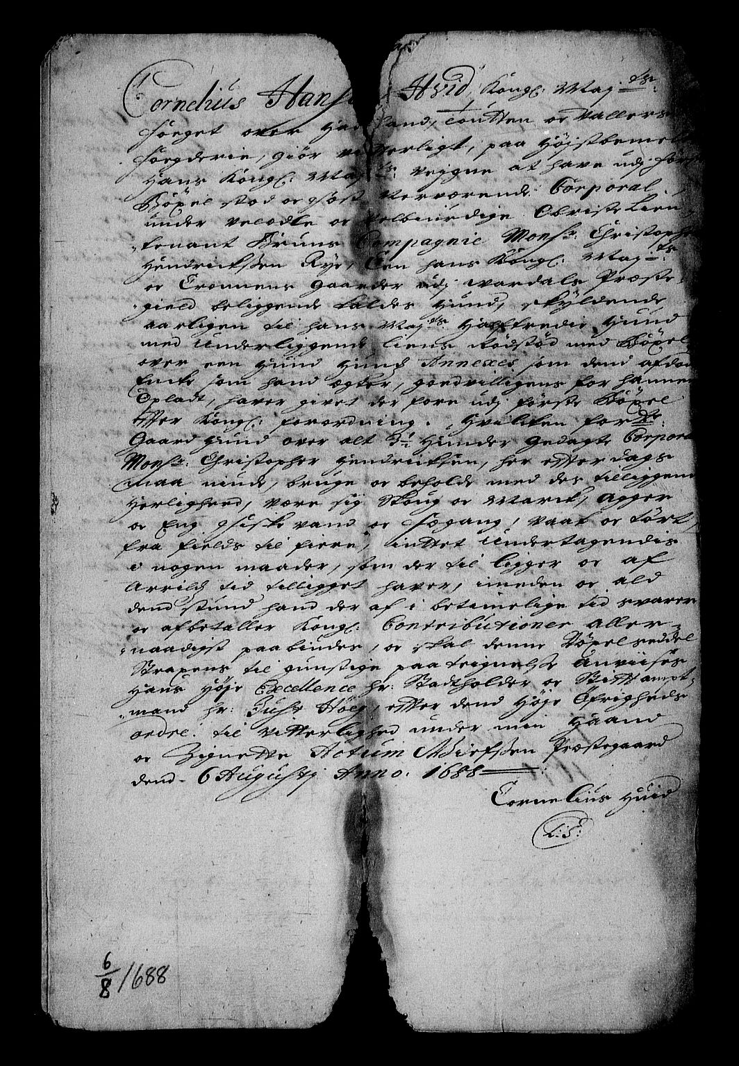 Stattholderembetet 1572-1771, RA/EA-2870/Af/L0004: Avskrifter av vedlegg til originale supplikker, nummerert i samsvar med supplikkbøkene, 1691-1694, s. 277