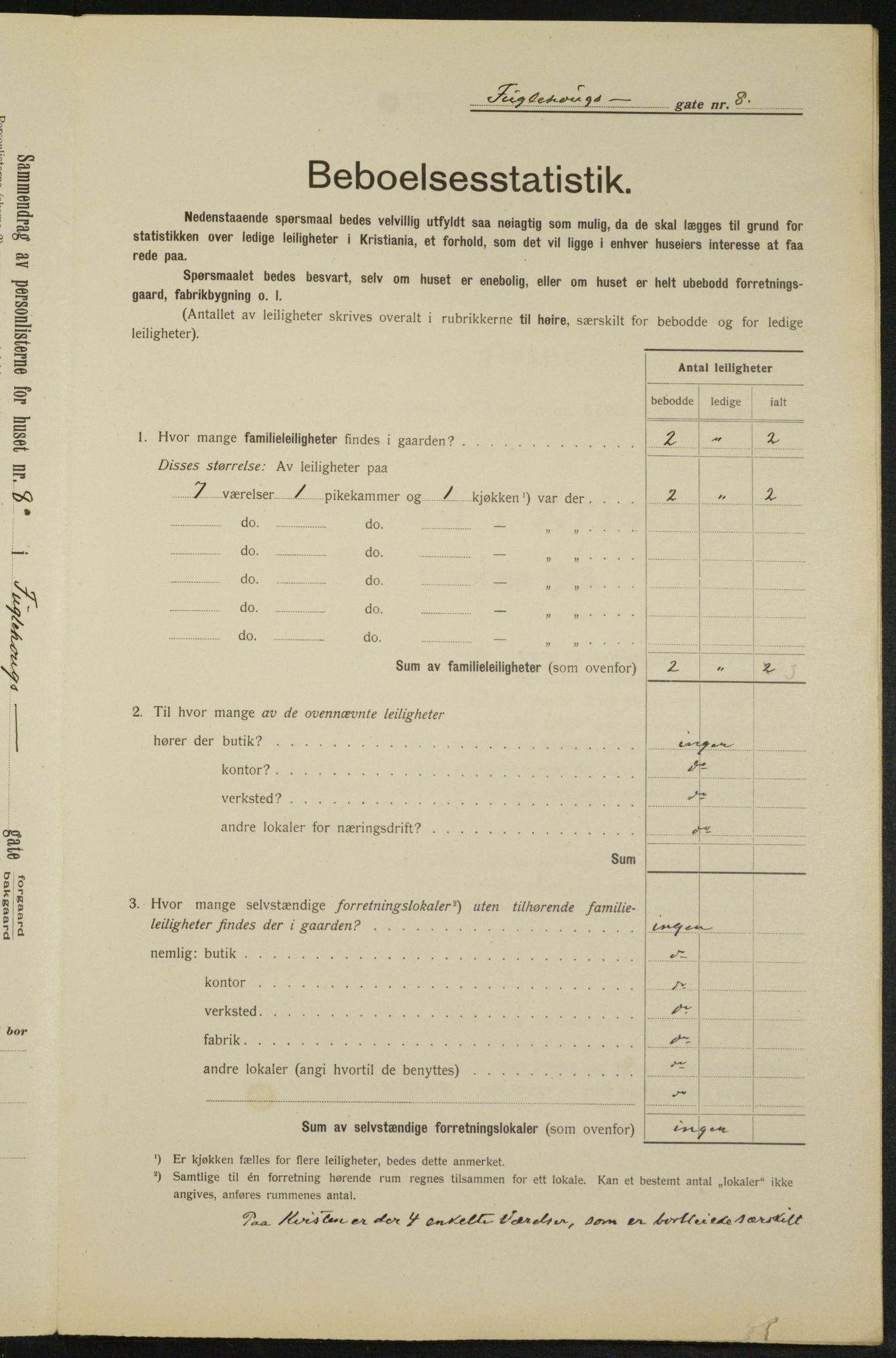 OBA, Kommunal folketelling 1.2.1913 for Kristiania, 1913, s. 28506