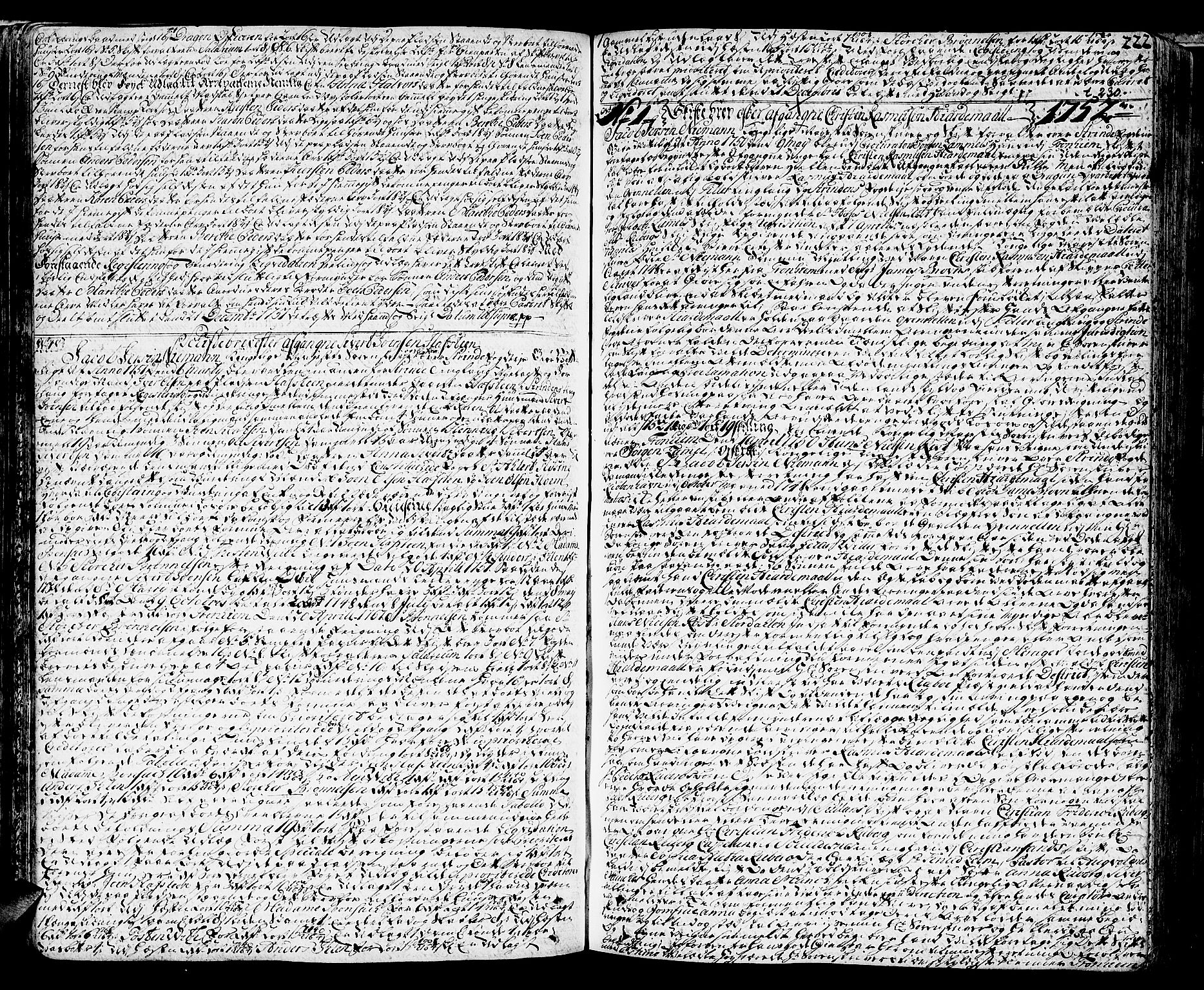 Strinda og Selbu sorenskriveri, AV/SAT-A-0015/3/3A/3Aa/L0005: Skifteprotokoll 5, 1744-1766, s. 221b-222a