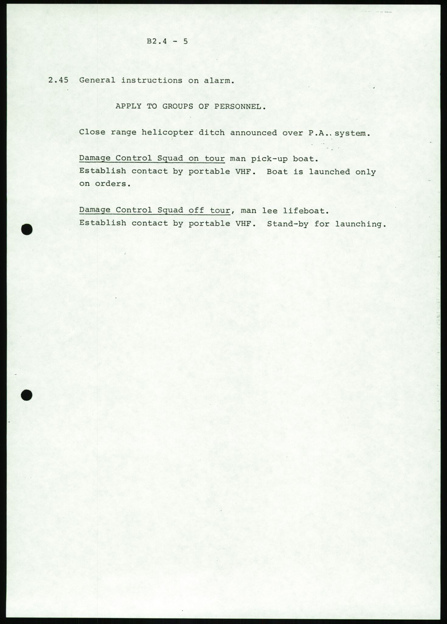 Justisdepartementet, Granskningskommisjonen ved Alexander Kielland-ulykken 27.3.1980, AV/RA-S-1165/D/L0016: O Beredskapsplaner (Doku.liste + O1-O3 av 3), 1980-1981, s. 365
