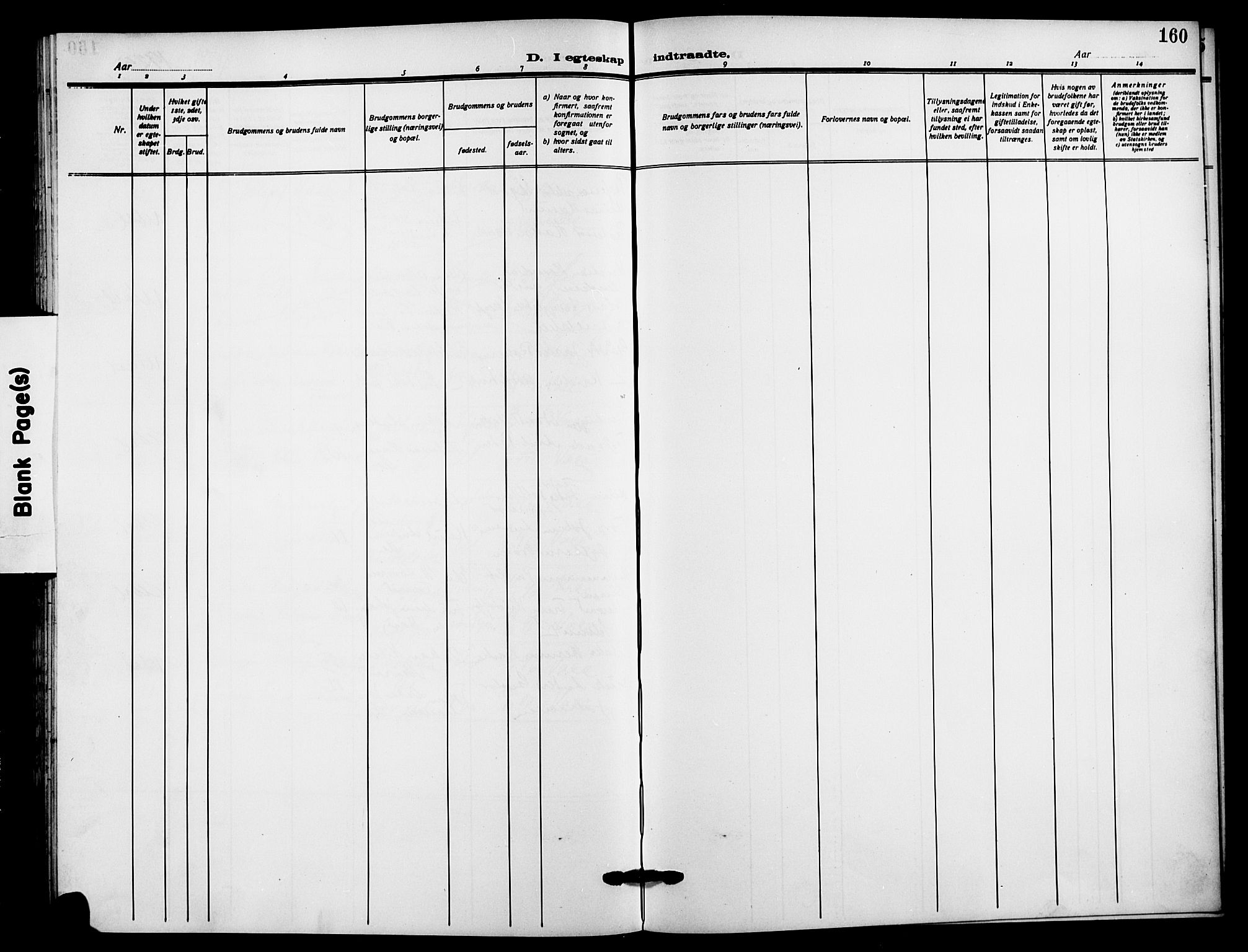 Ås prestekontor Kirkebøker, AV/SAO-A-10894/G/Ga/L0005: Klokkerbok nr. I 5, 1916-1924, s. 160