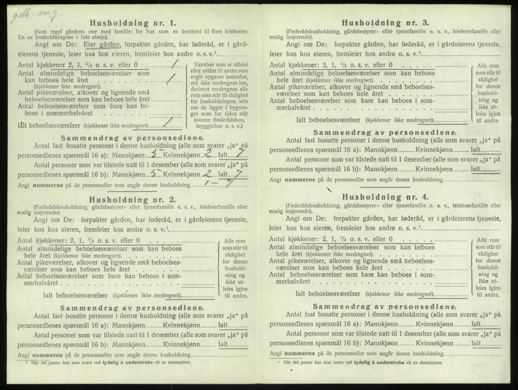 SAB, Folketelling 1920 for 1258 Herdla herred, 1920, s. 703