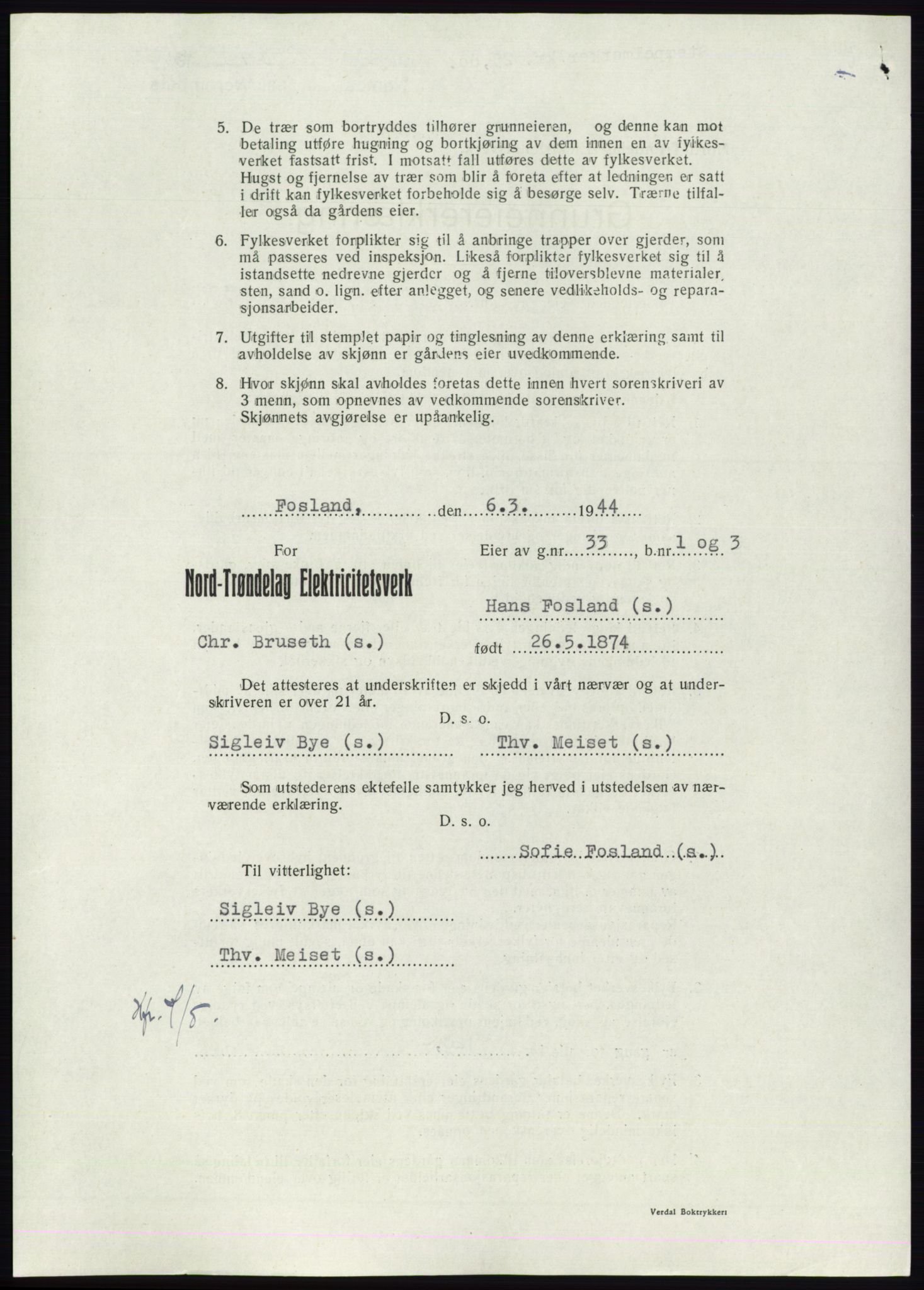 Namdal sorenskriveri, AV/SAT-A-4133/1/2/2C: Pantebok nr. -, 1949-1949, Dagboknr: 2564/1949