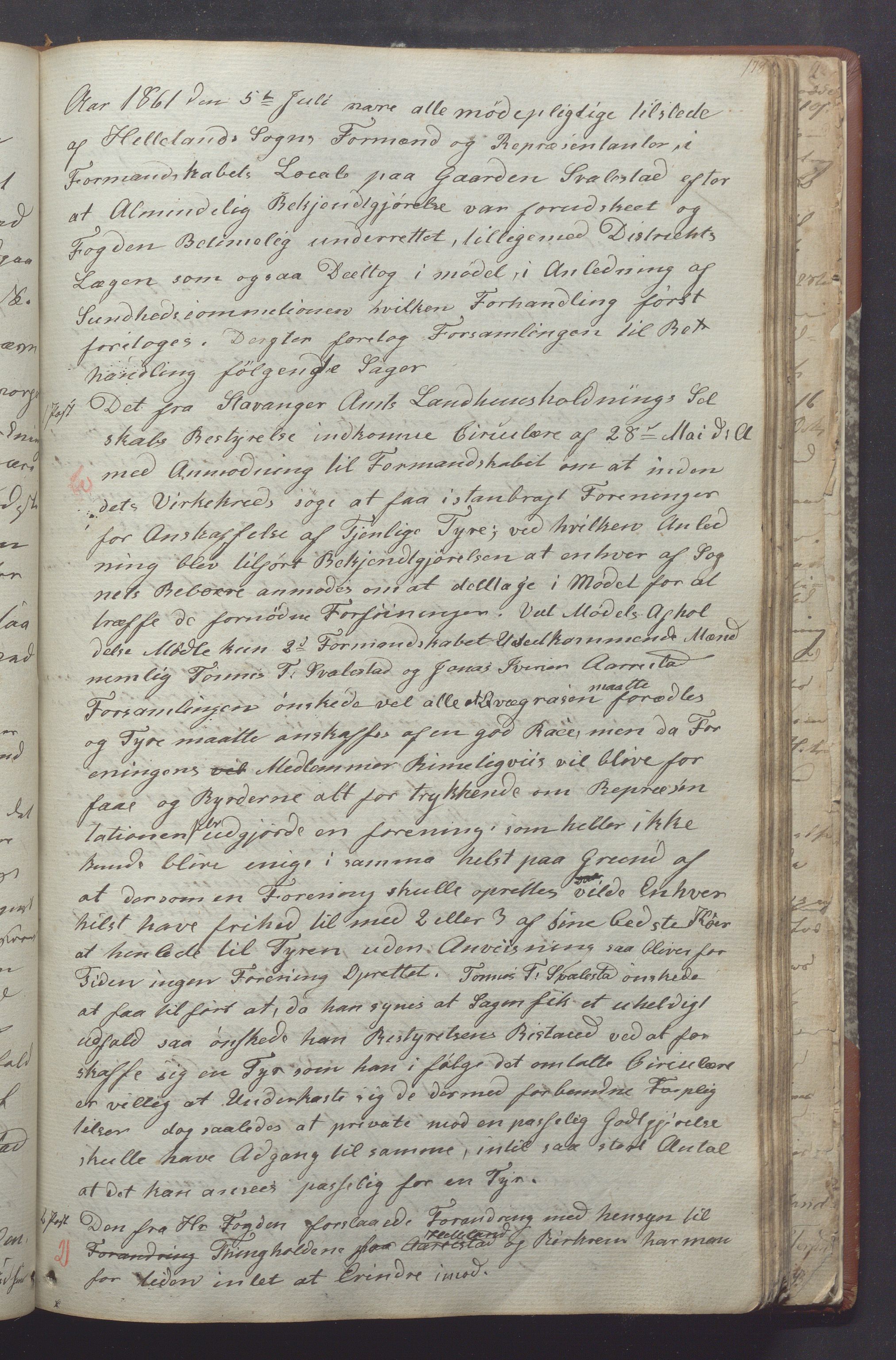 Helleland kommune - Formannskapet, IKAR/K-100479/A/L0001: Møtebok, 1837-1866, s. 178a