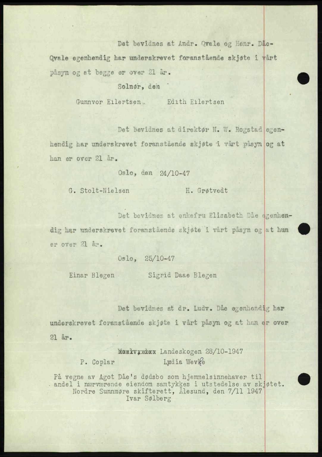 Ålesund byfogd, AV/SAT-A-4384: Pantebok nr. 37A (1), 1947-1949, Dagboknr: 313/1948