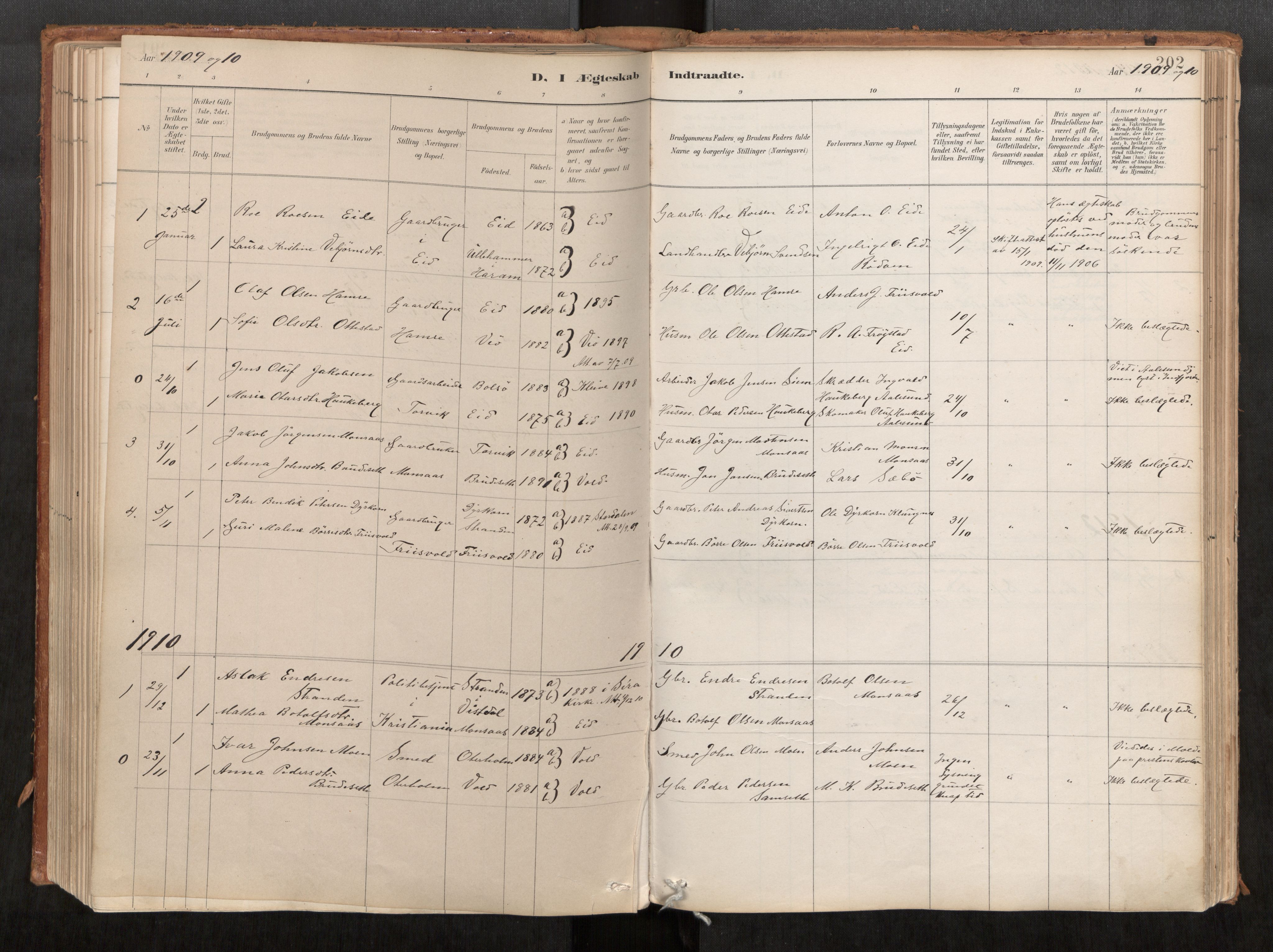 Ministerialprotokoller, klokkerbøker og fødselsregistre - Møre og Romsdal, AV/SAT-A-1454/542/L0553: Ministerialbok nr. 542A03, 1885-1925, s. 202