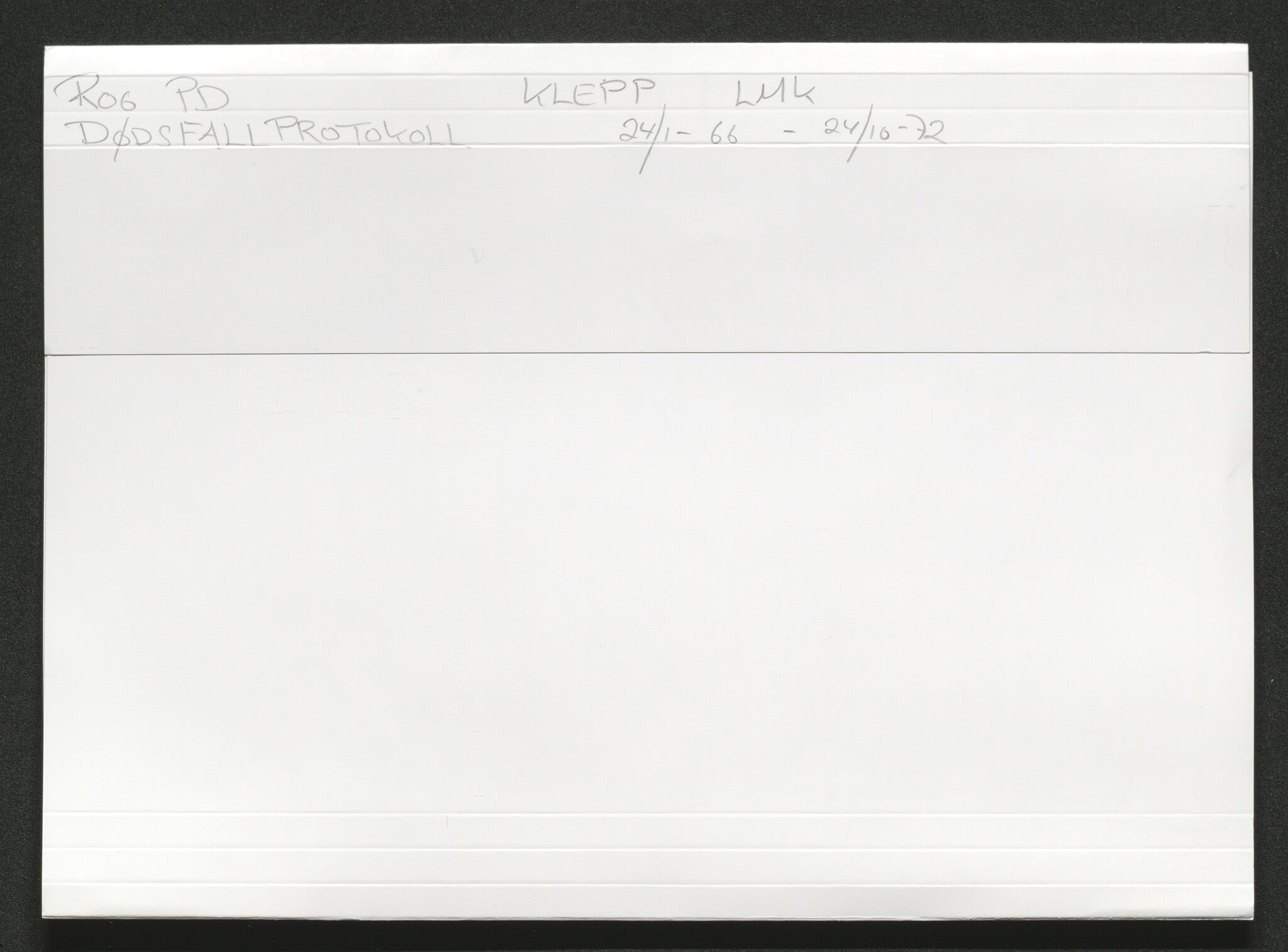Klepp lensmannskontor, AV/SAST-A-100163/Gga/L0002: Dødsfallsprotokoller, 1932-1978
