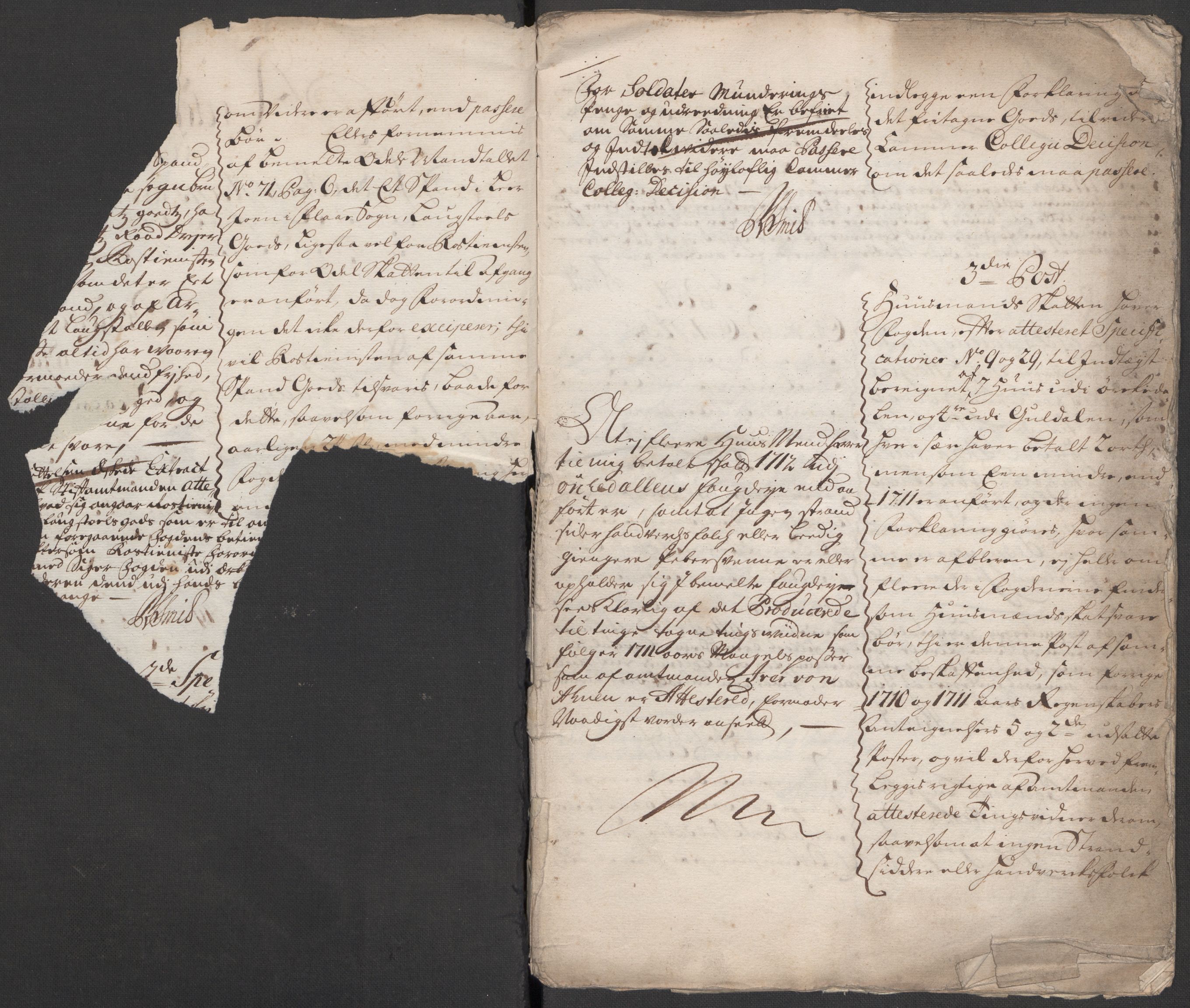 Rentekammeret inntil 1814, Reviderte regnskaper, Fogderegnskap, AV/RA-EA-4092/R60/L3963: Fogderegnskap Orkdal og Gauldal, 1712, s. 534