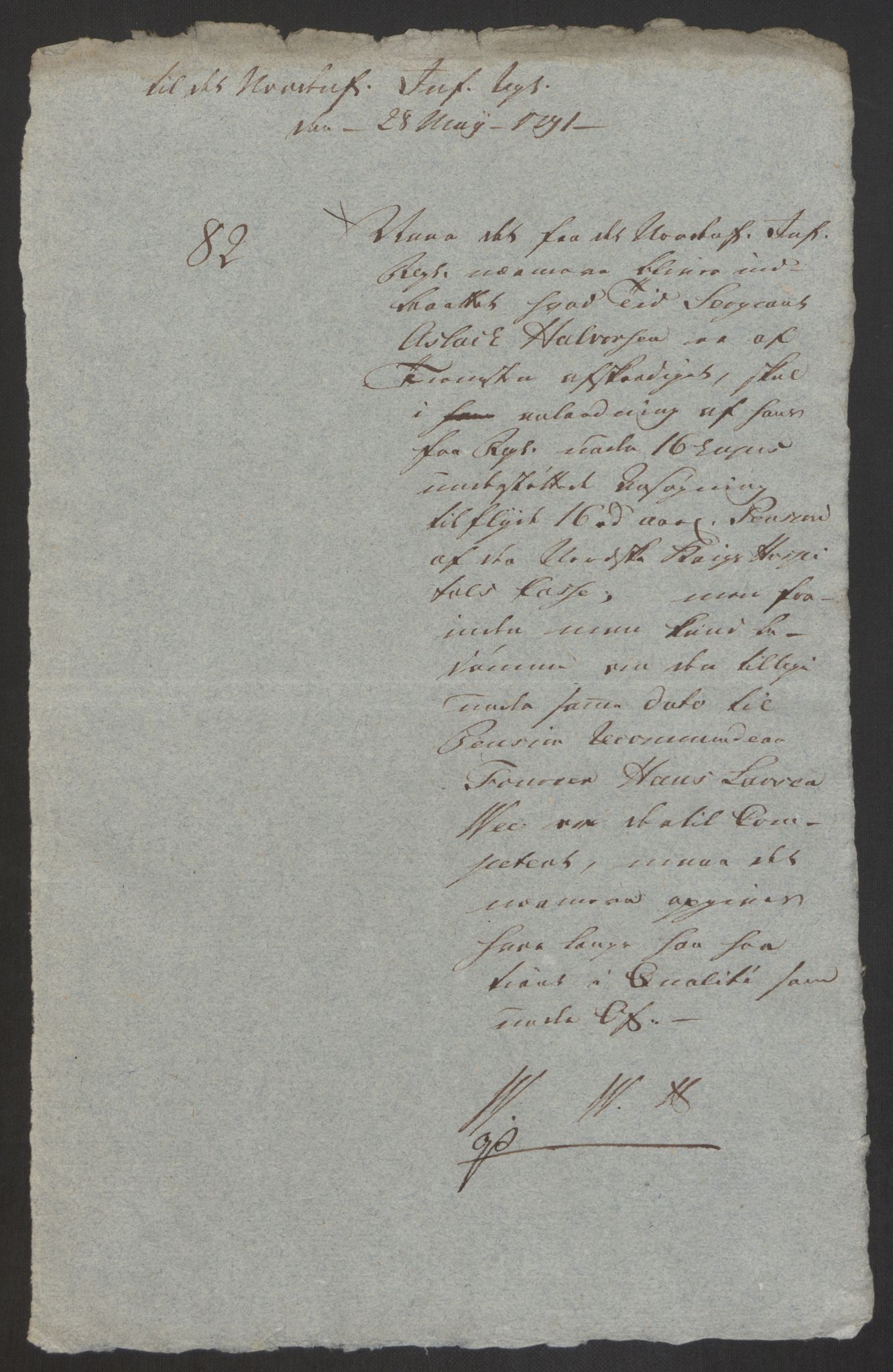 Forsvaret, Den norske kvesthuskasse/krigshospitalkasse, AV/RA-RAFA-1887/F/Fa/L0008: Konsepter, 1790-1793, s. 506