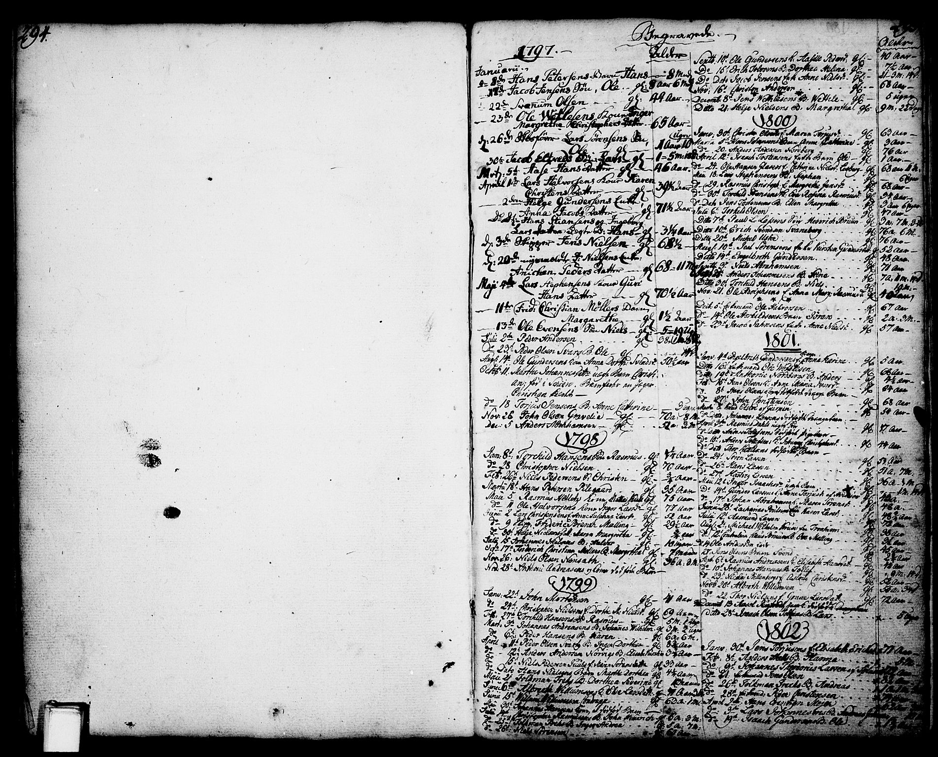 Porsgrunn kirkebøker , AV/SAKO-A-104/F/Fa/L0001: Ministerialbok nr. 1, 1764-1814, s. 294-295