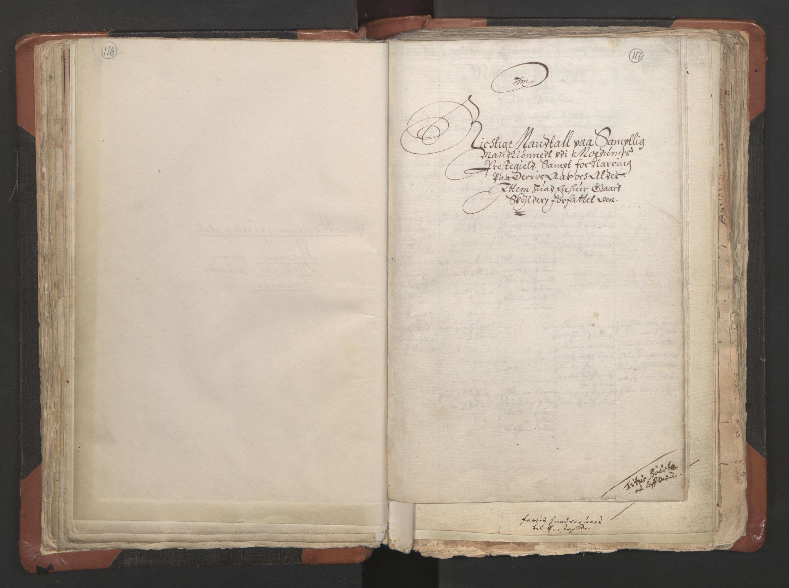 RA, Sogneprestenes manntall 1664-1666, nr. 9: Bragernes prosti, 1664-1666, s. 116-117