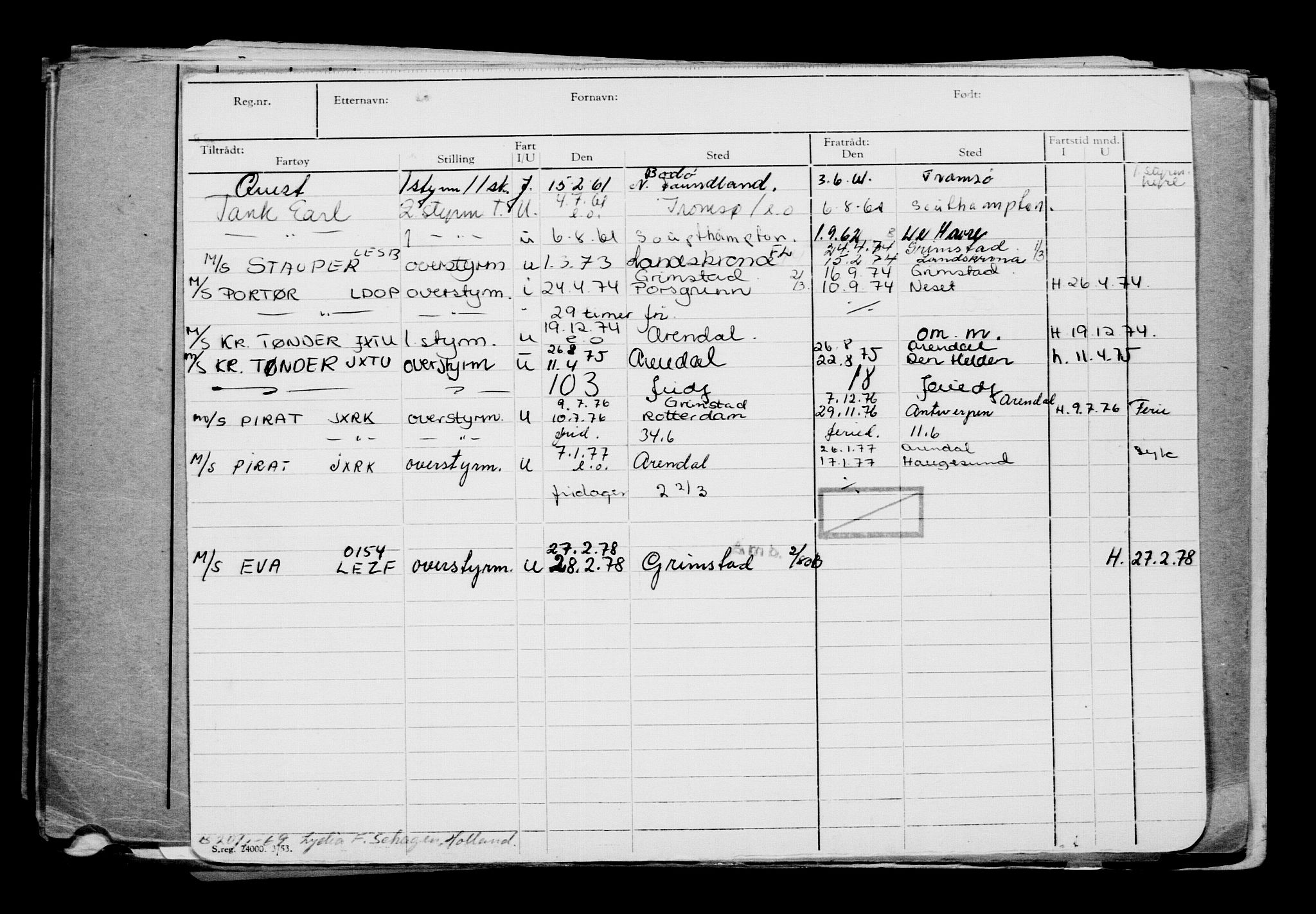 Direktoratet for sjømenn, RA/S-3545/G/Gb/L0221: Hovedkort, 1923, s. 627