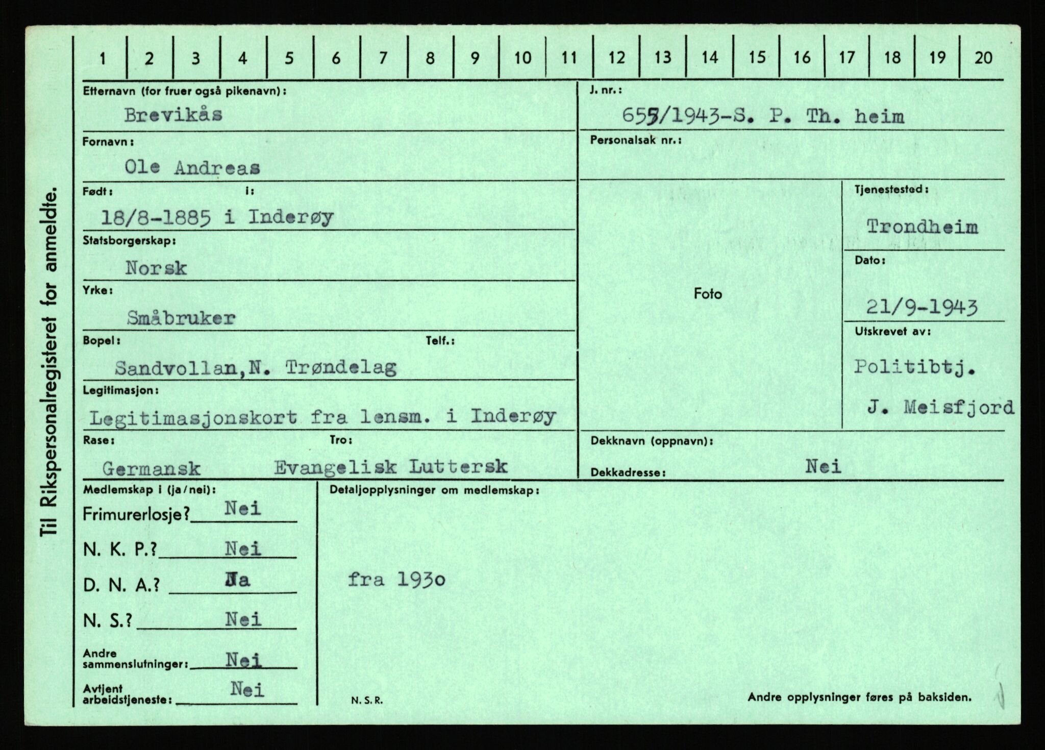 Statspolitiet - Hovedkontoret / Osloavdelingen, AV/RA-S-1329/C/Ca/L0003: Brechan - Eichinger	, 1943-1945, s. 376