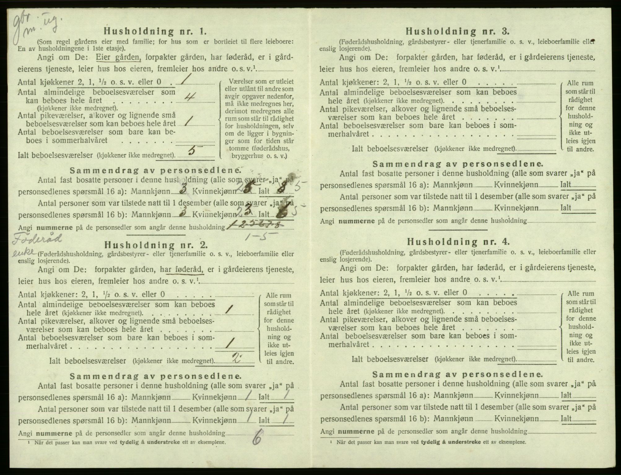 SAB, Folketelling 1920 for 1232 Eidfjord herred, 1920, s. 98