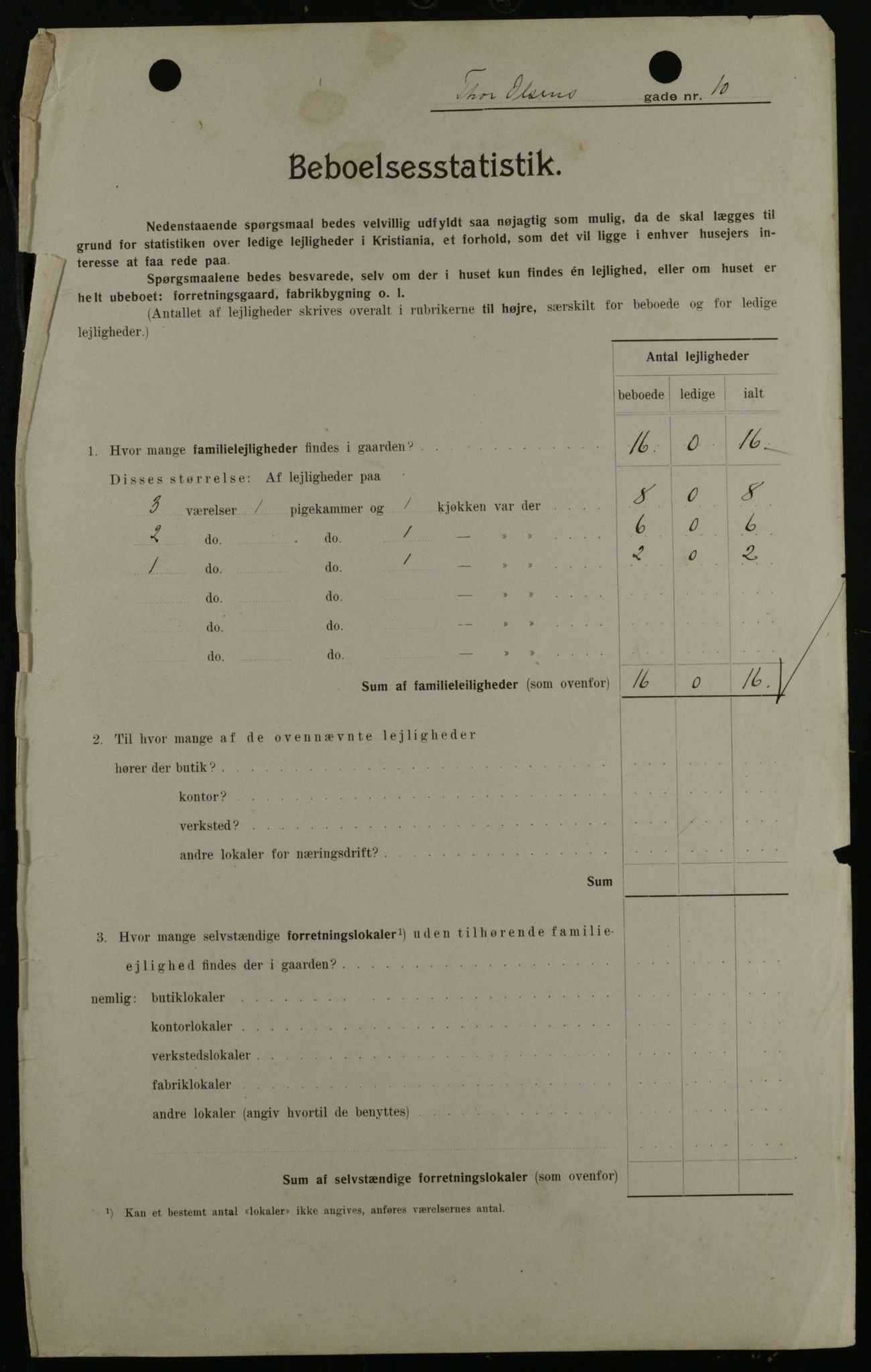 OBA, Kommunal folketelling 1.2.1908 for Kristiania kjøpstad, 1908, s. 98457