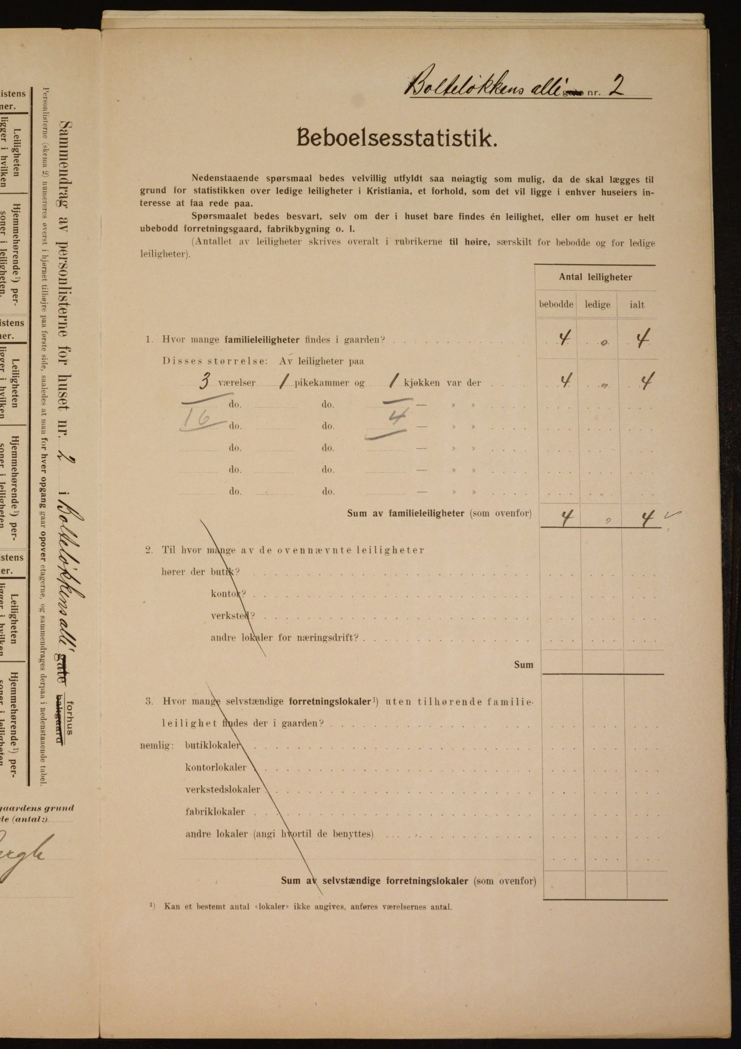 OBA, Kommunal folketelling 1.2.1910 for Kristiania, 1910, s. 7302